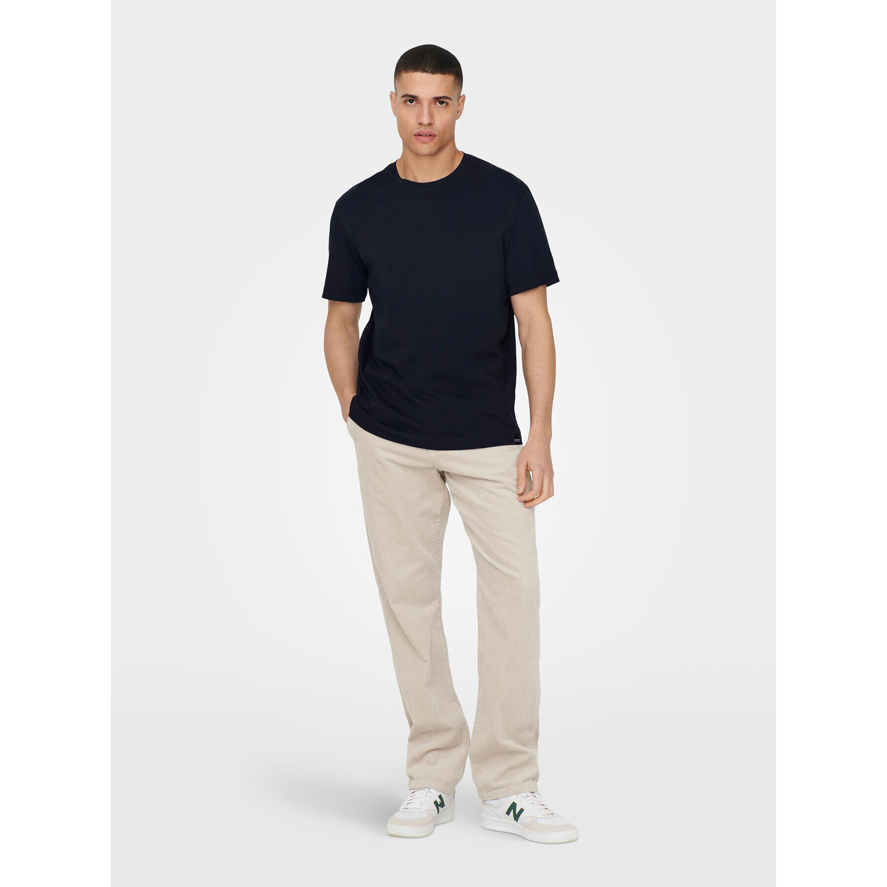 Only & Sons Tricou 22025208 Bleumarin Regular Fit - Pled.ro