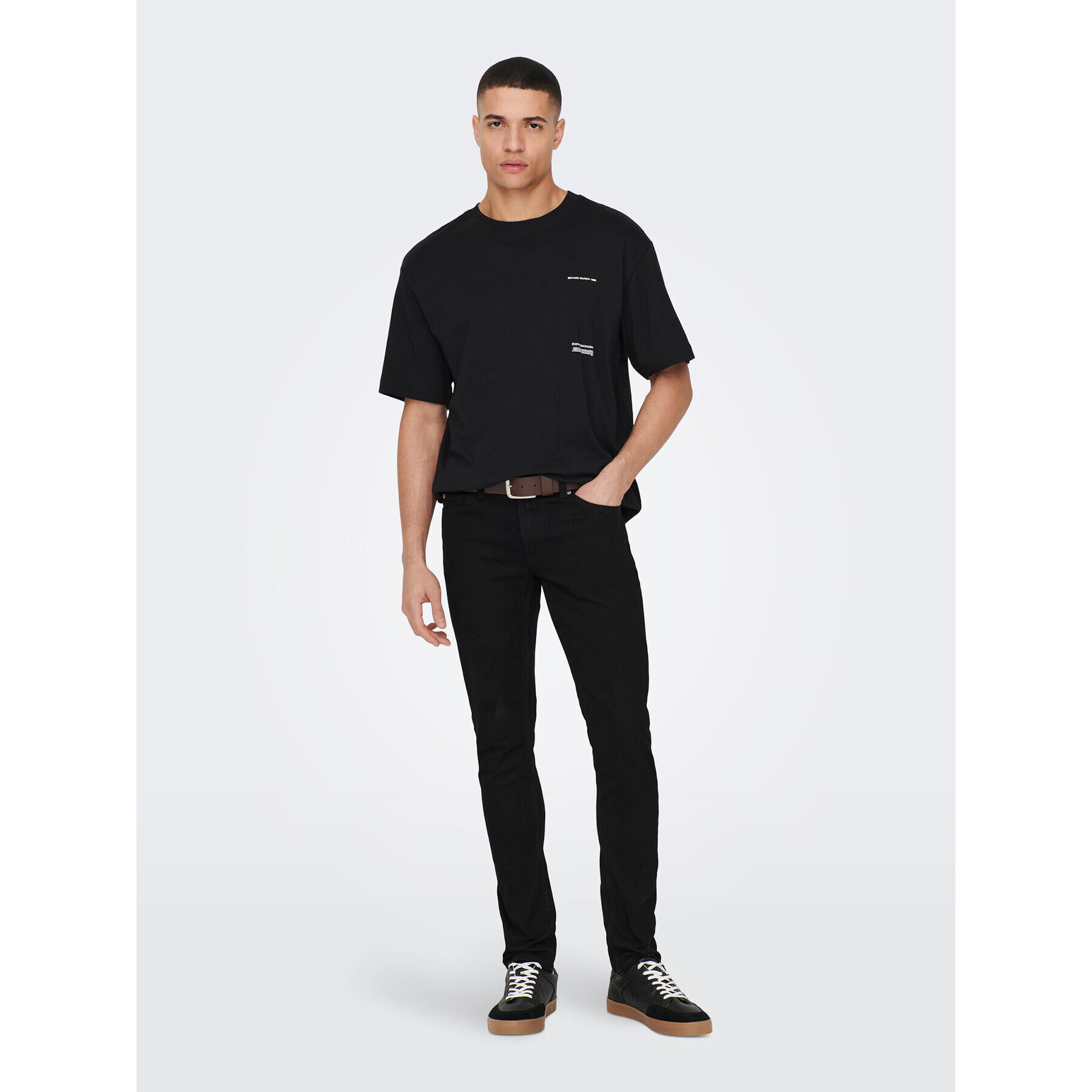 Only & Sons Tricou 22025268 Negru Relaxed Fit - Pled.ro