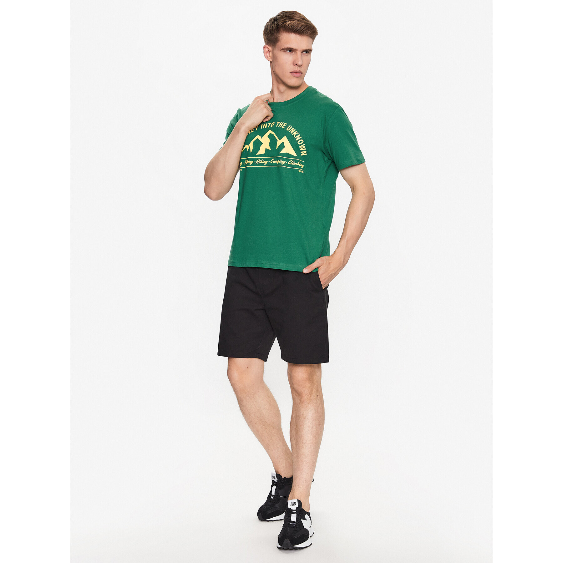 Only & Sons Tricou 22026039 Verde Regular Fit - Pled.ro