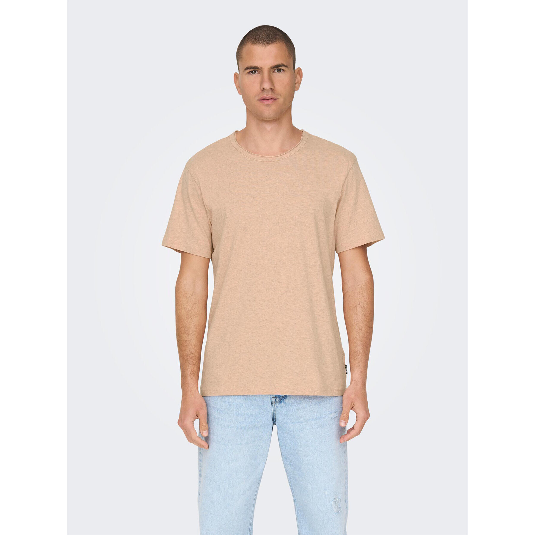 Only & Sons Tricou 22026083 Portocaliu Regular Fit - Pled.ro