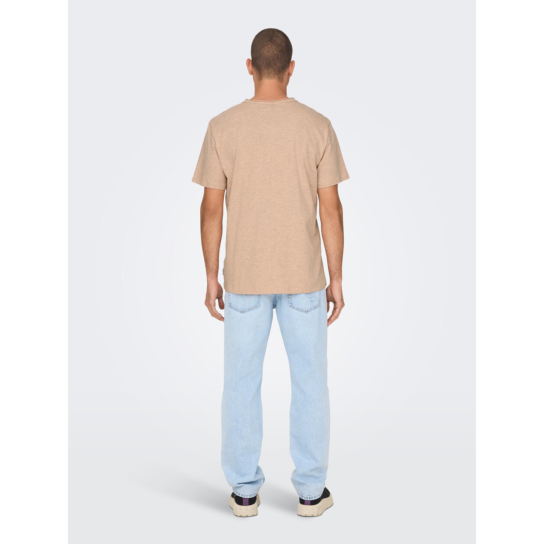 Only & Sons Tricou 22026083 Portocaliu Regular Fit - Pled.ro