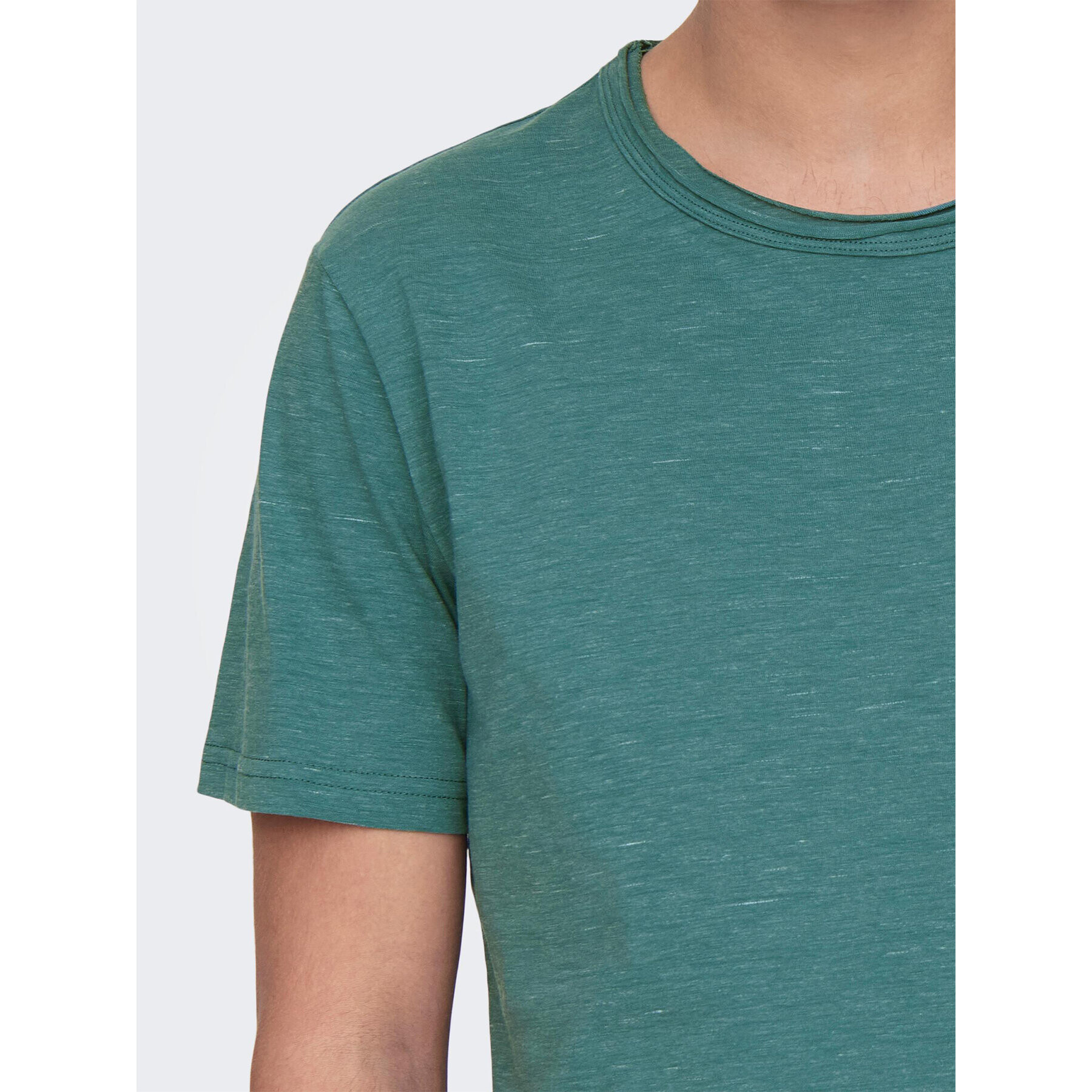 Only & Sons Tricou 22026083 Verde Regular Fit - Pled.ro