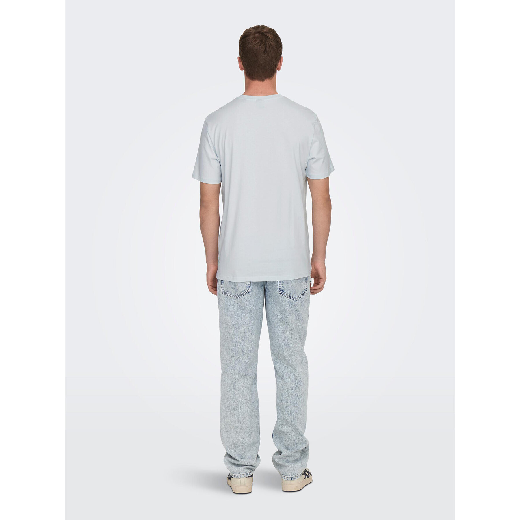 Only & Sons Tricou 22026084 Alb Regular Fit - Pled.ro