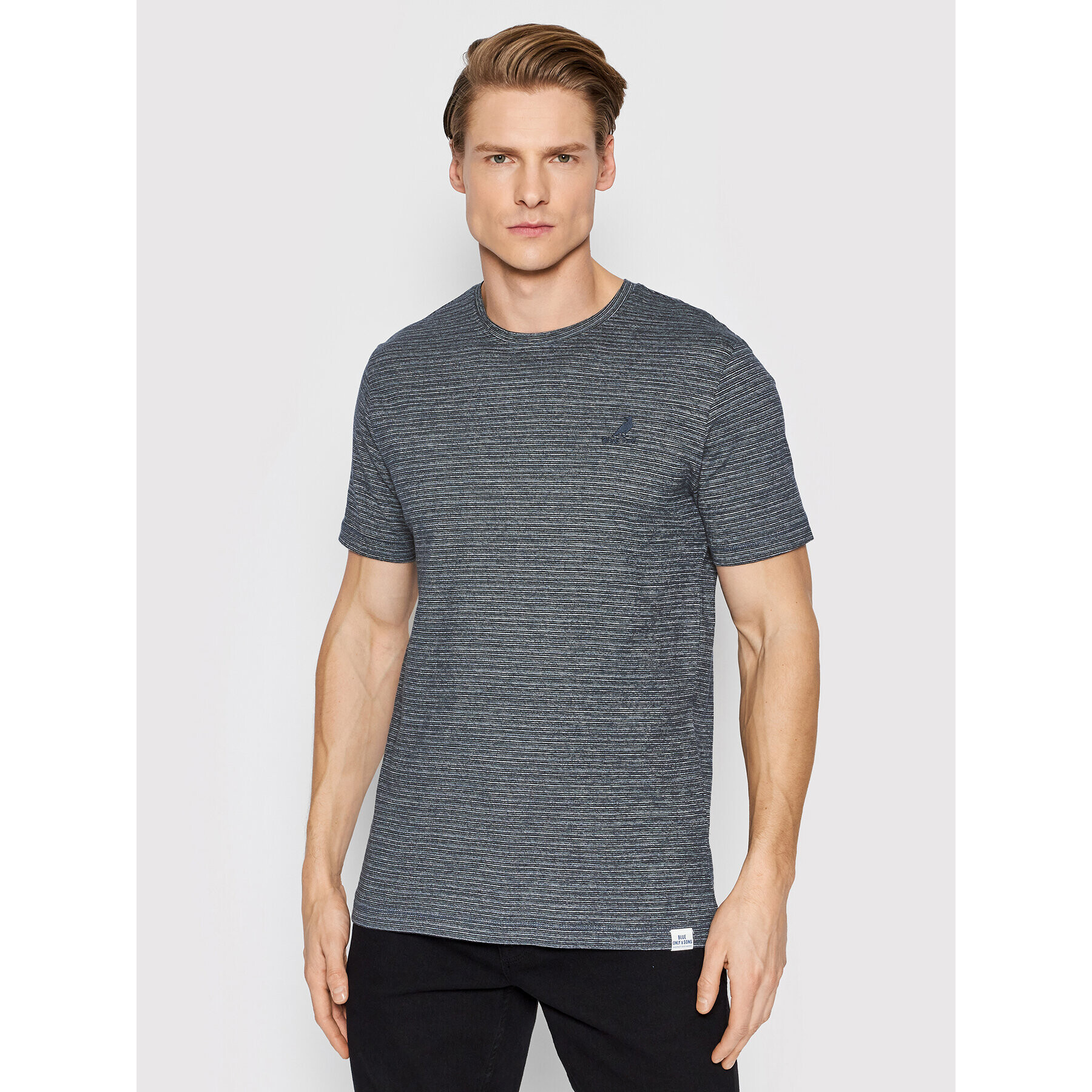 Only & Sons Tricou Benn 22021429 Gri Regular Fit - Pled.ro