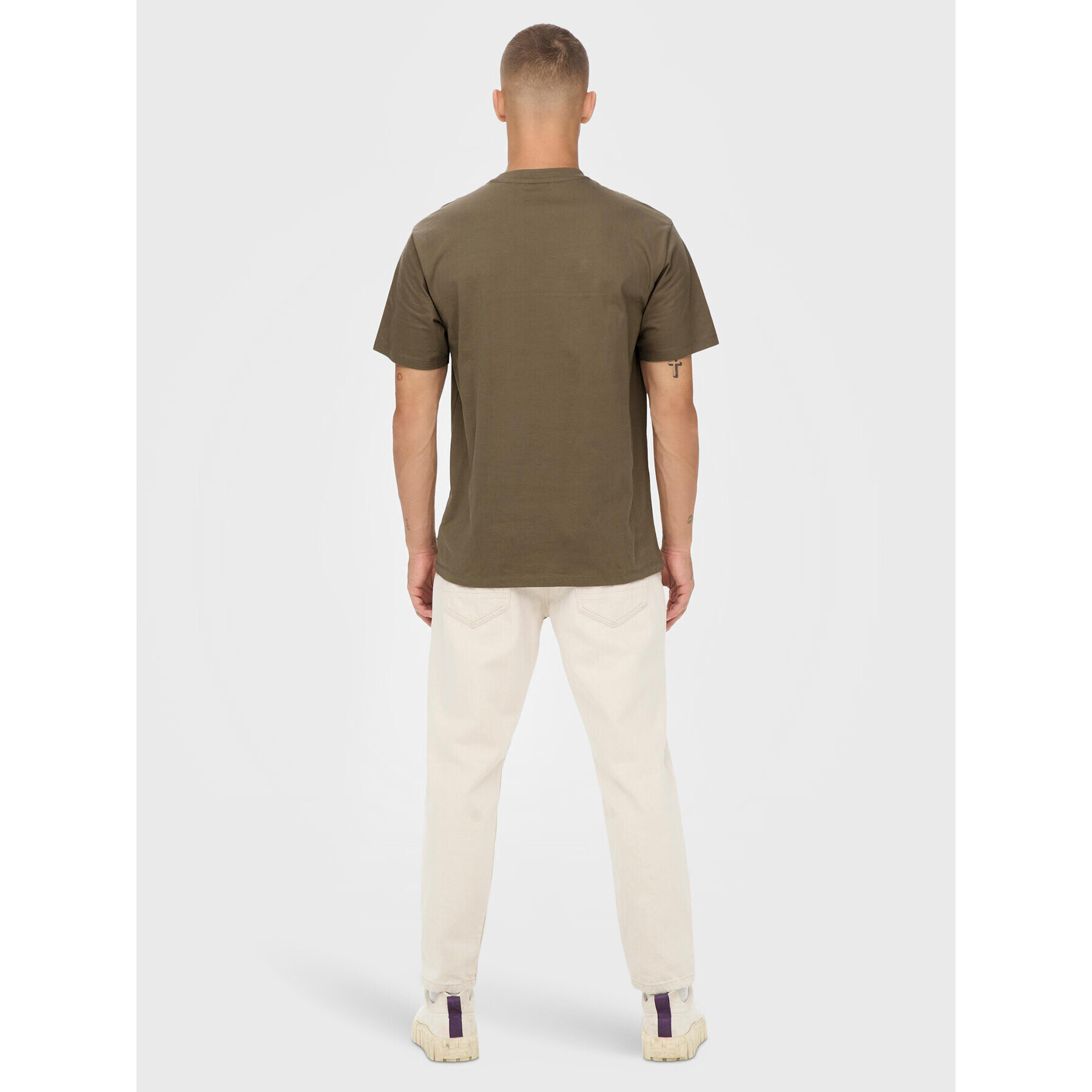 Only & Sons Tricou Fred 22022532 Maro Relaxed Fit - Pled.ro