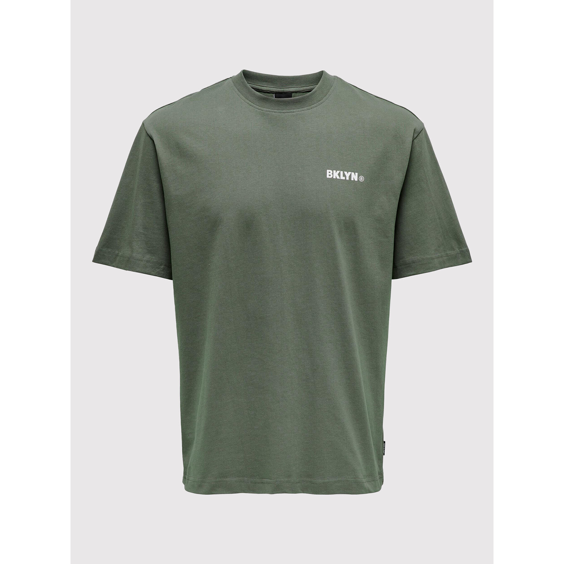 Only & Sons Tricou Fred 22023090 Verde Relaxed Fit - Pled.ro