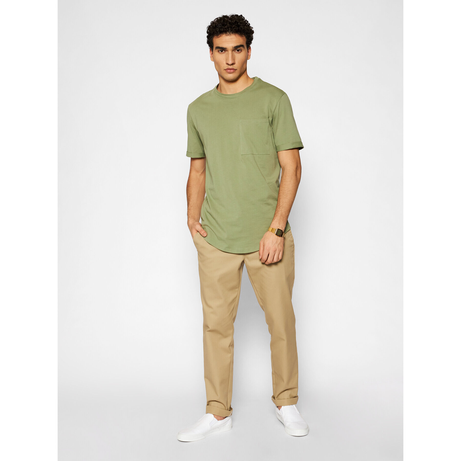 Only & Sons Tricou Gavin 22017666 Verde Regular Fit - Pled.ro