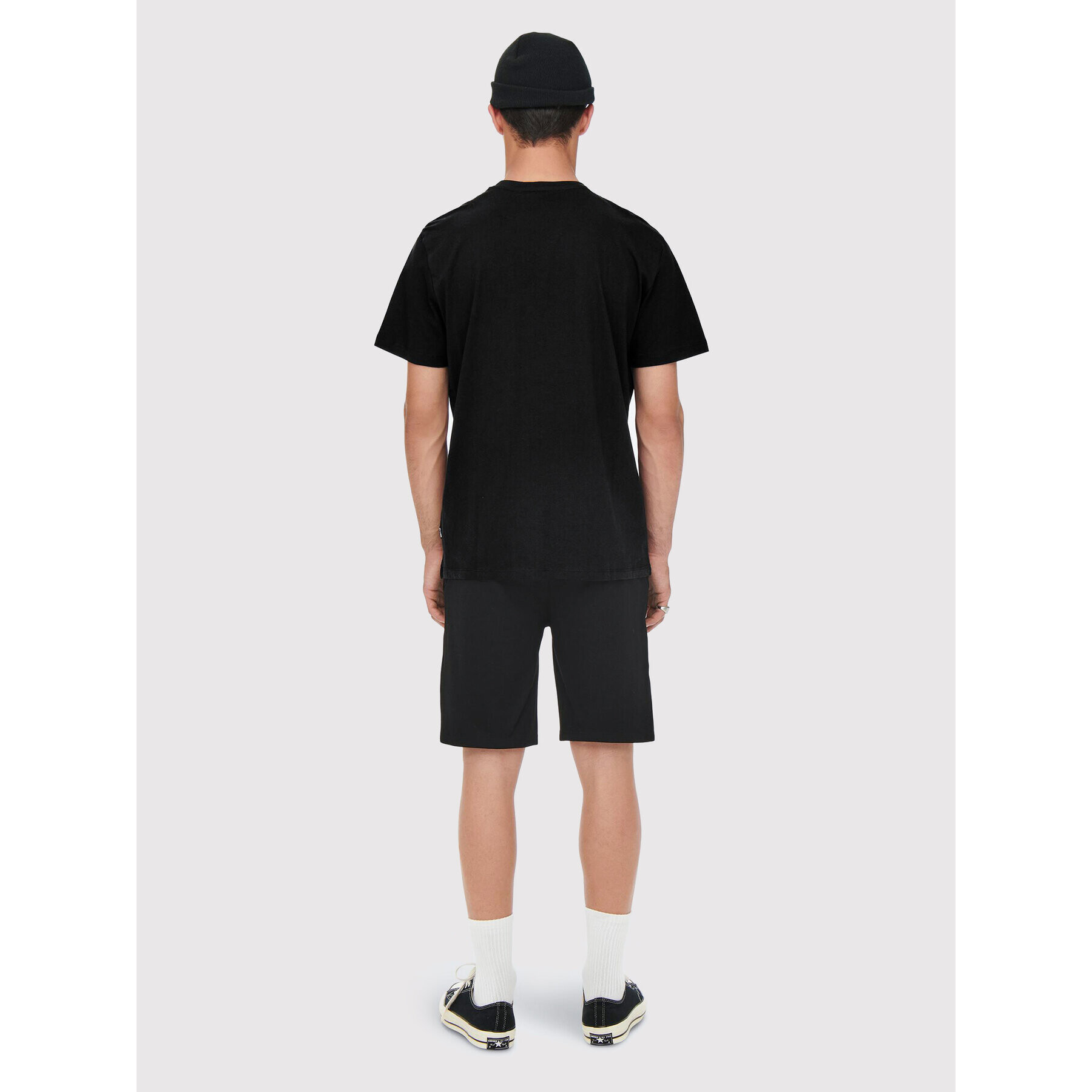 Only & Sons Tricou Jake 22023064 Negru Regular Fit - Pled.ro