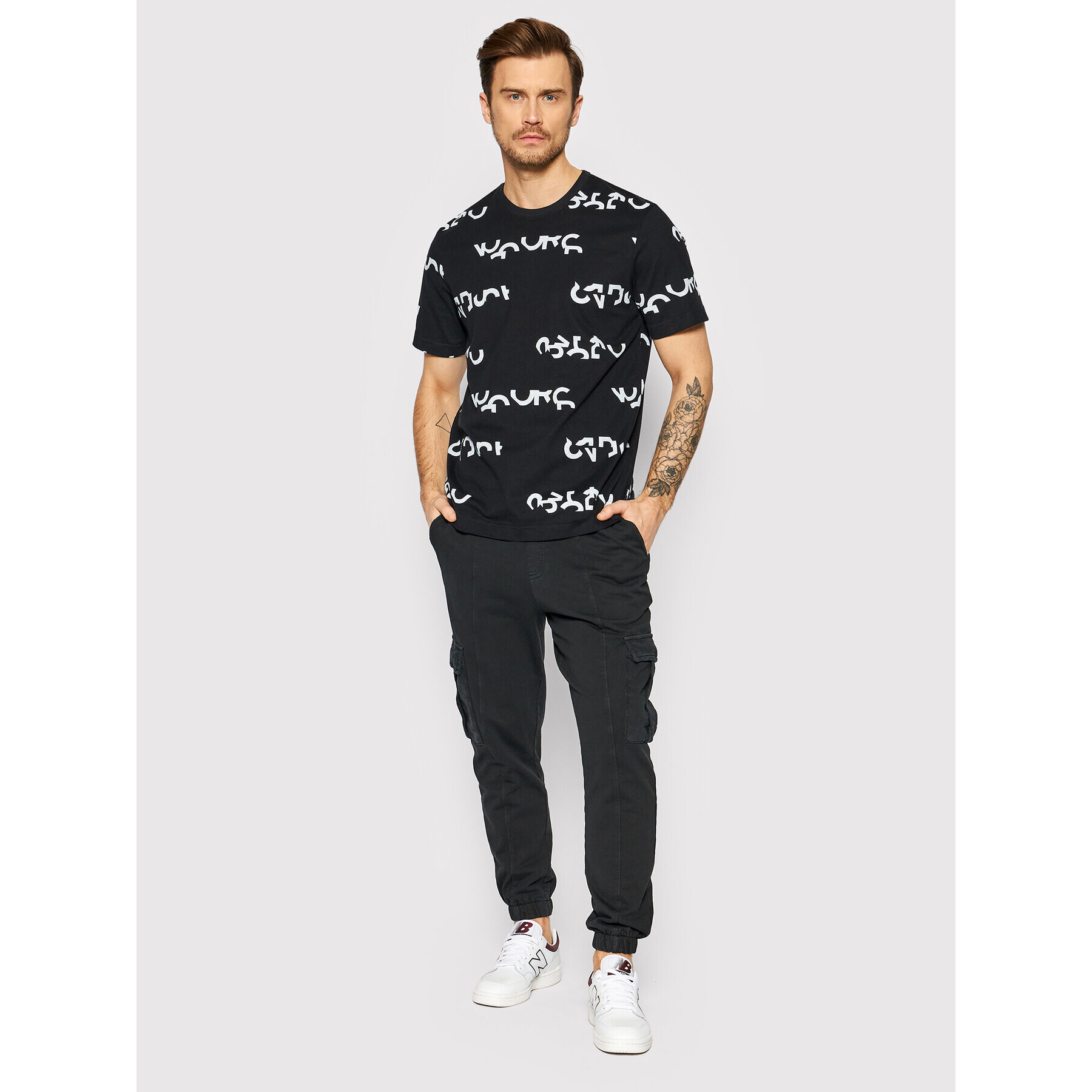 Only & Sons Tricou Kirk 22021774 Negru Relaxed Fit - Pled.ro