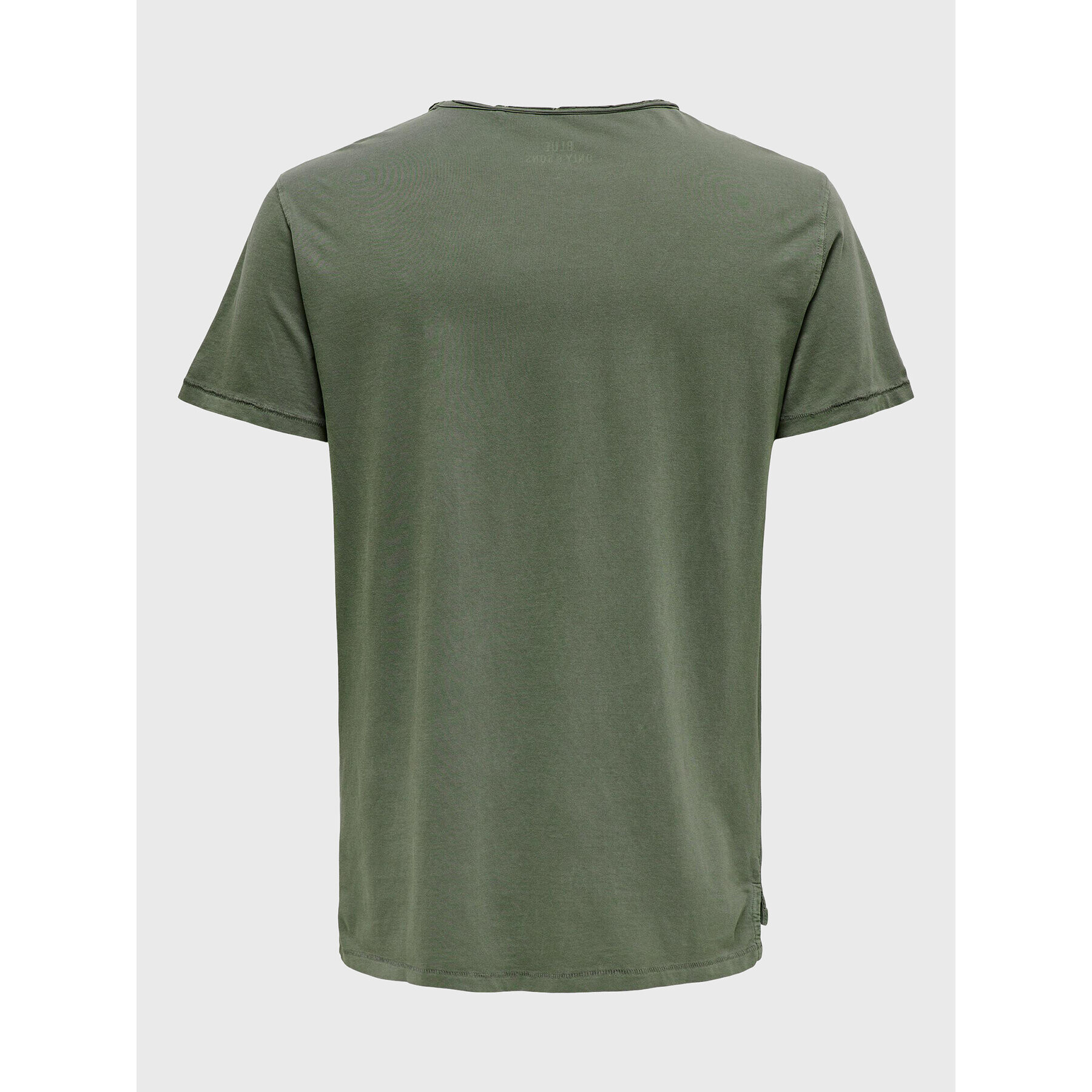 Only & Sons Tricou Laos Longline 22023186 Verde Regular Fit - Pled.ro