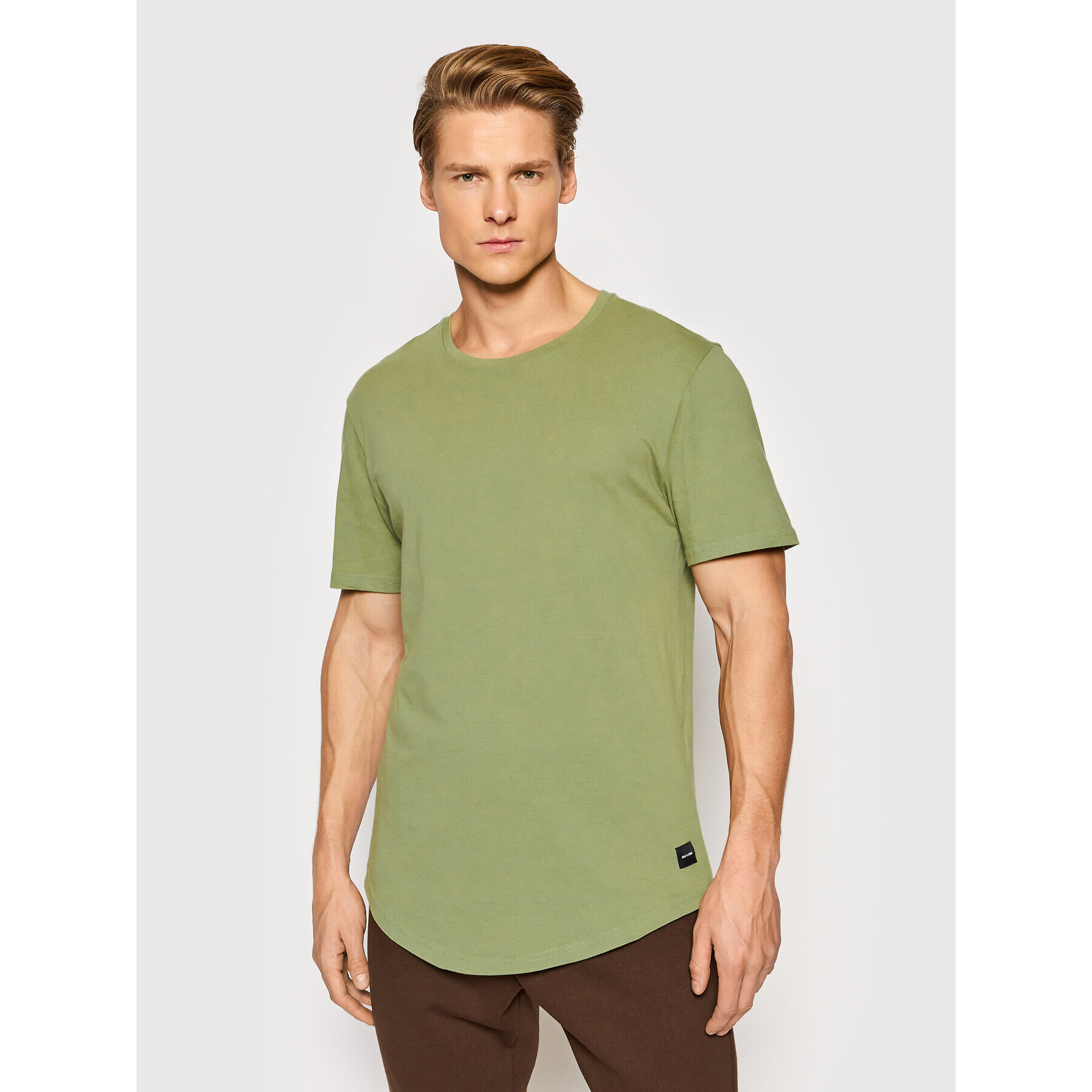 Only & Sons Tricou Matt 22002973 Verde Regular Fit - Pled.ro