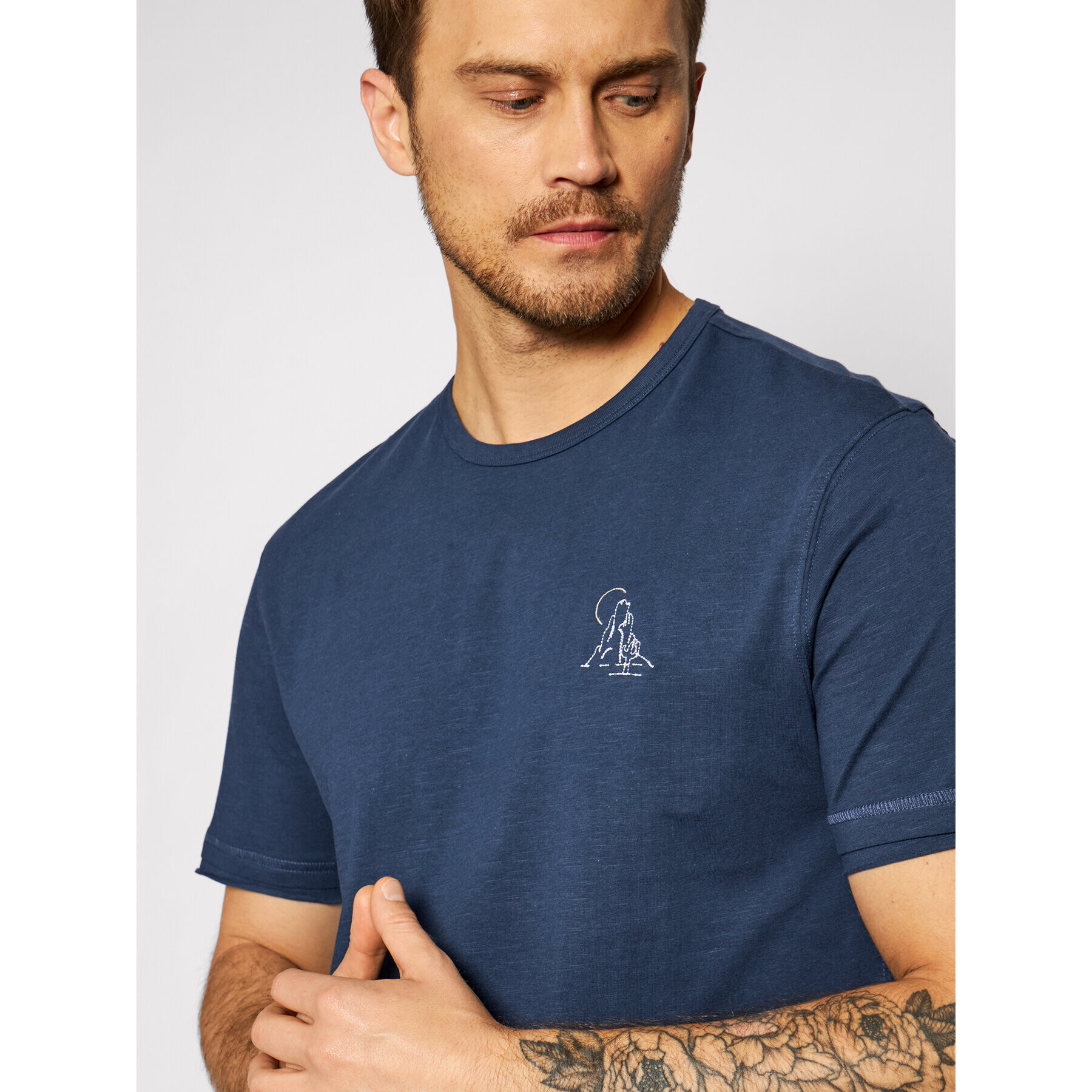 Only & Sons Tricou Niel 22019232 Bleumarin Regular Fit - Pled.ro