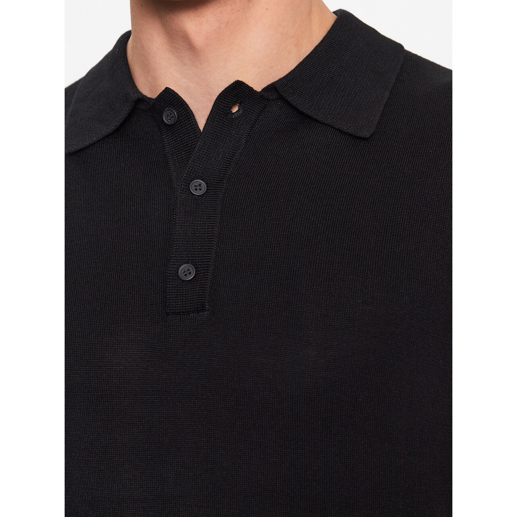 Only & Sons Tricou polo 22021184 Negru Regular Fit - Pled.ro