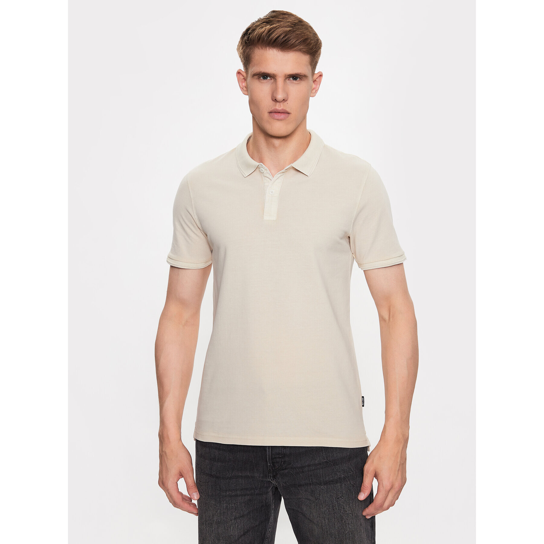 Only & Sons Tricou polo 22021769 Bej Slim Fit - Pled.ro