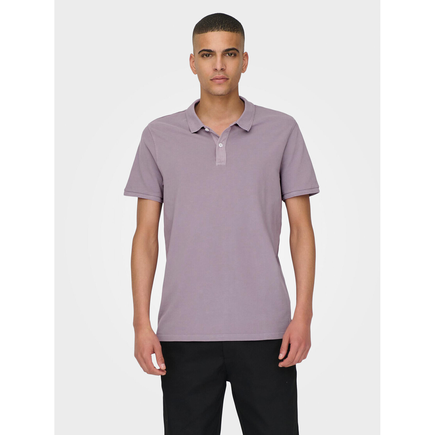 Only & Sons Tricou polo 22021769 Violet Slim Fit - Pled.ro