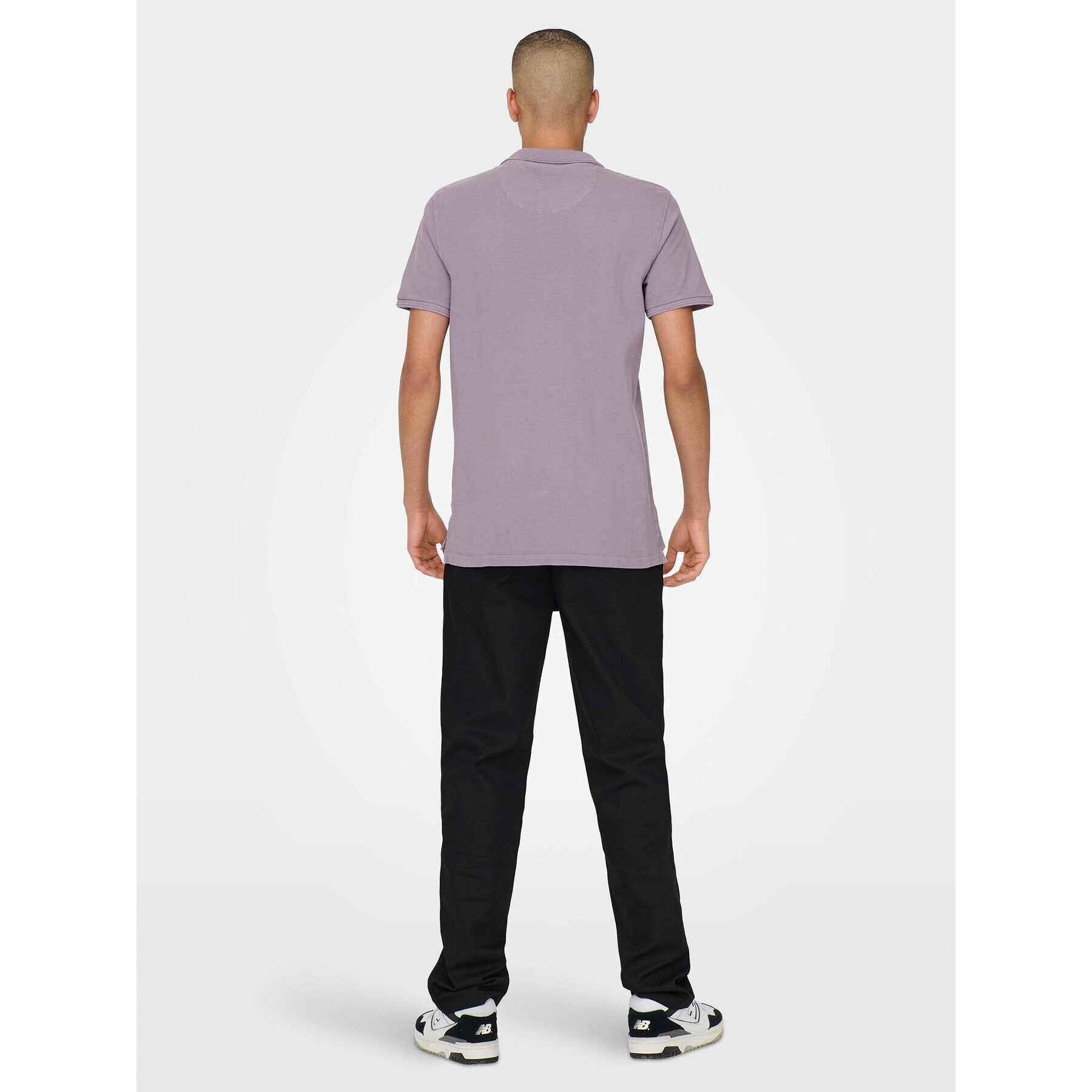 Only & Sons Tricou polo 22021769 Violet Slim Fit - Pled.ro