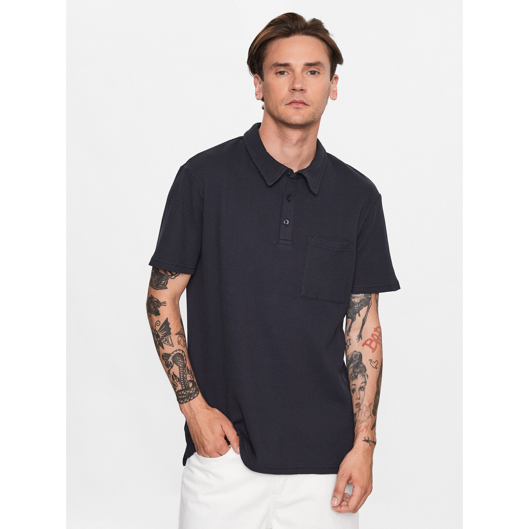 Only & Sons Tricou polo 22025276 Bleumarin Regular Fit - Pled.ro