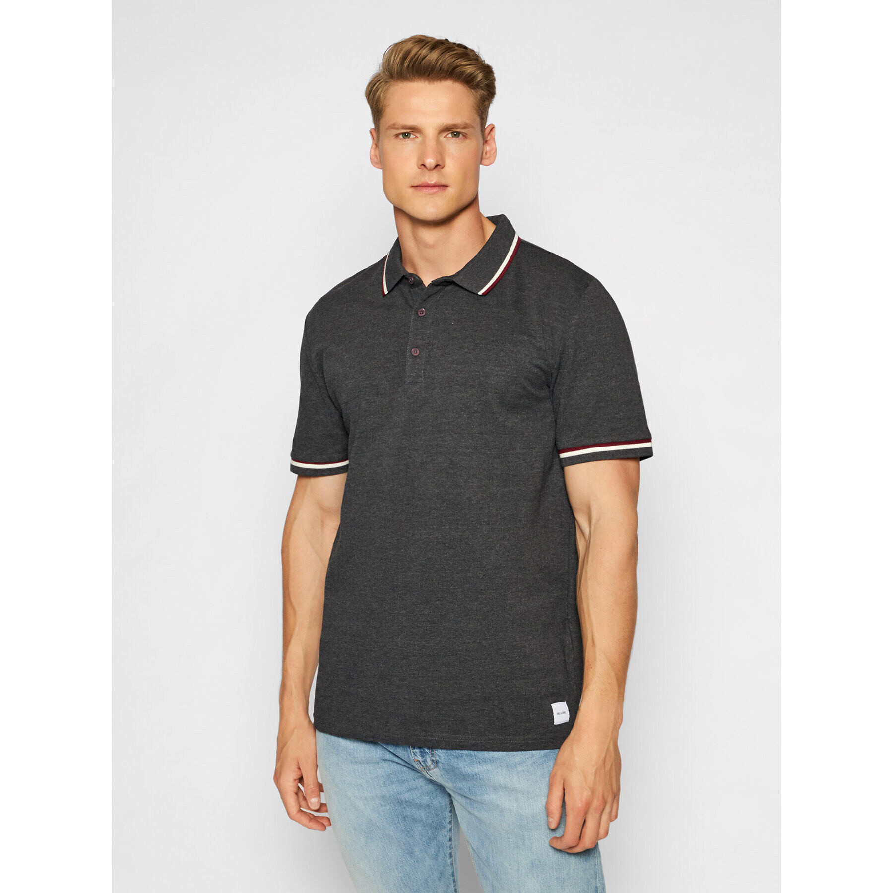 Only & Sons Tricou polo Cilas 22013661 Negru Regular Fit - Pled.ro