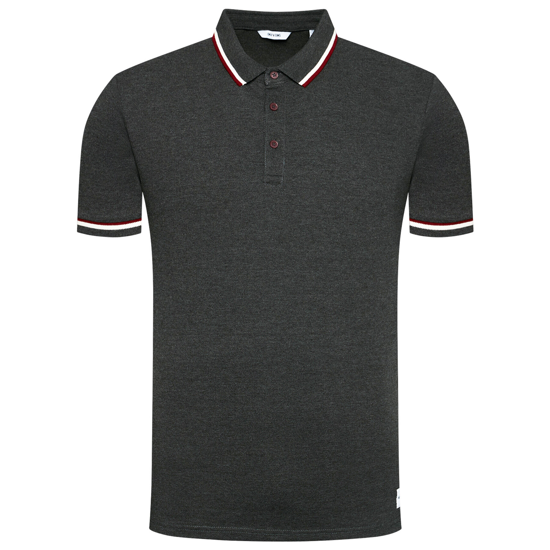 Only & Sons Tricou polo Cilas 22013661 Negru Regular Fit - Pled.ro