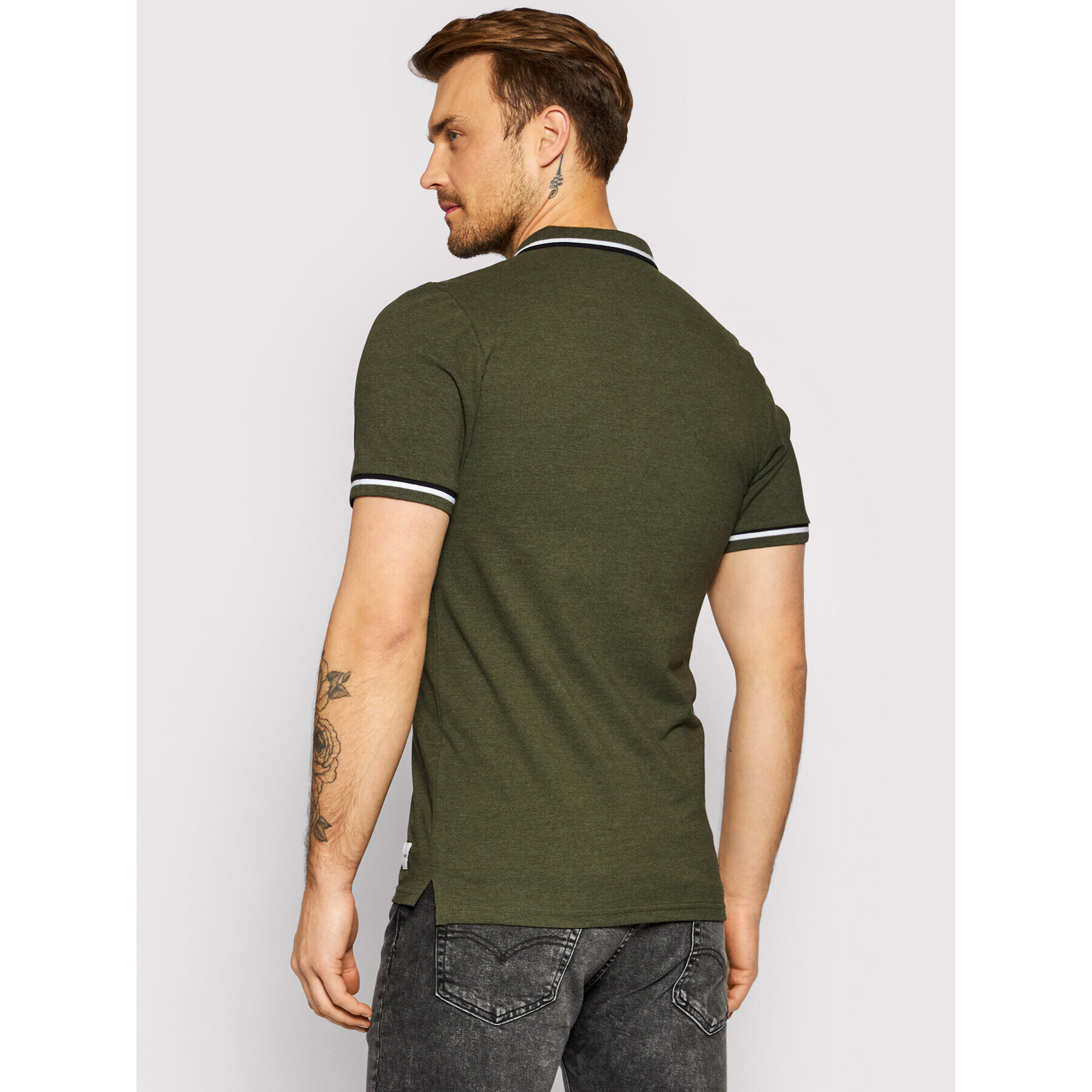 Only & Sons Tricou polo Cilas 22013661 Verde Regular Fit - Pled.ro