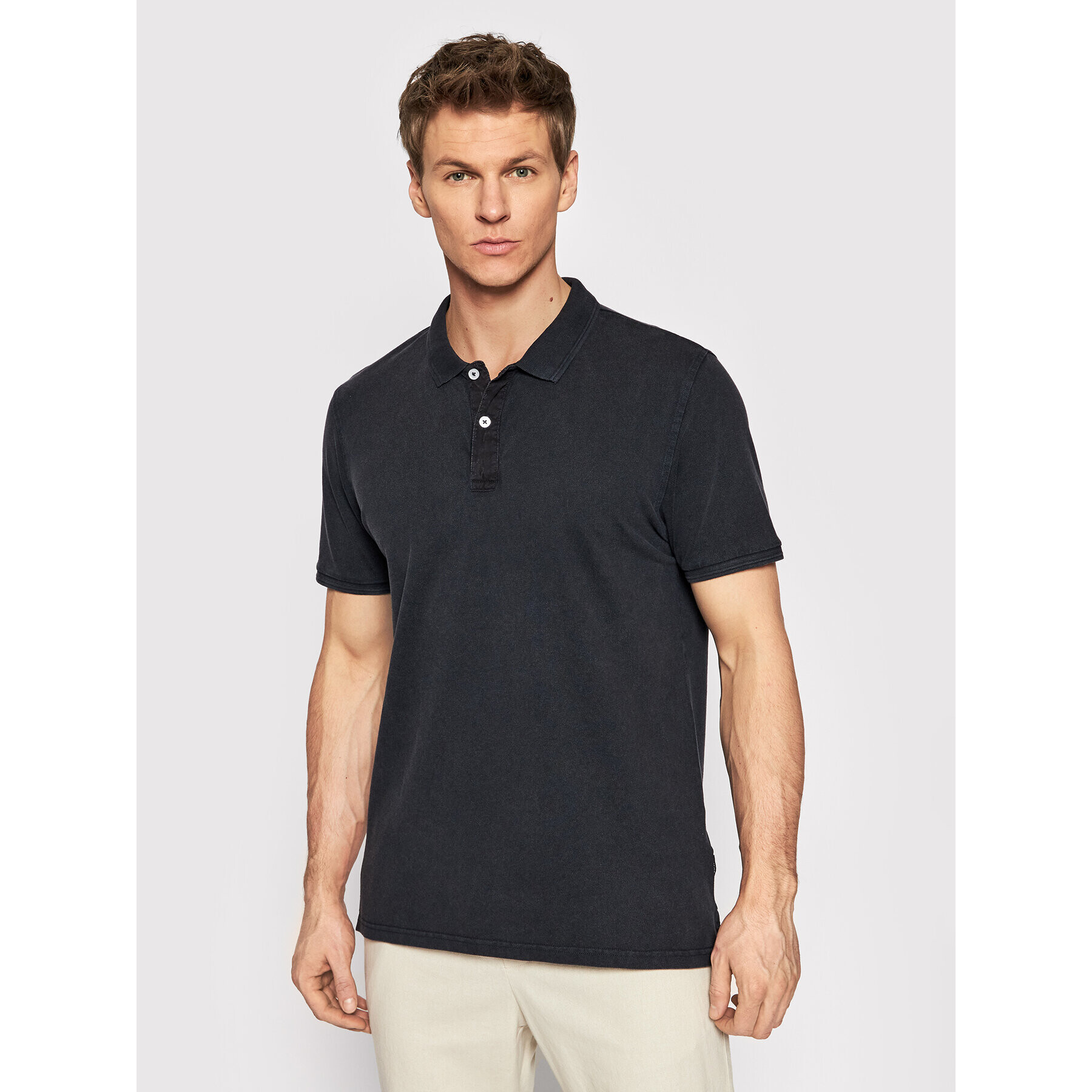 Only & Sons Tricou polo Travis 22021769 Bleumarin Slim Fit - Pled.ro