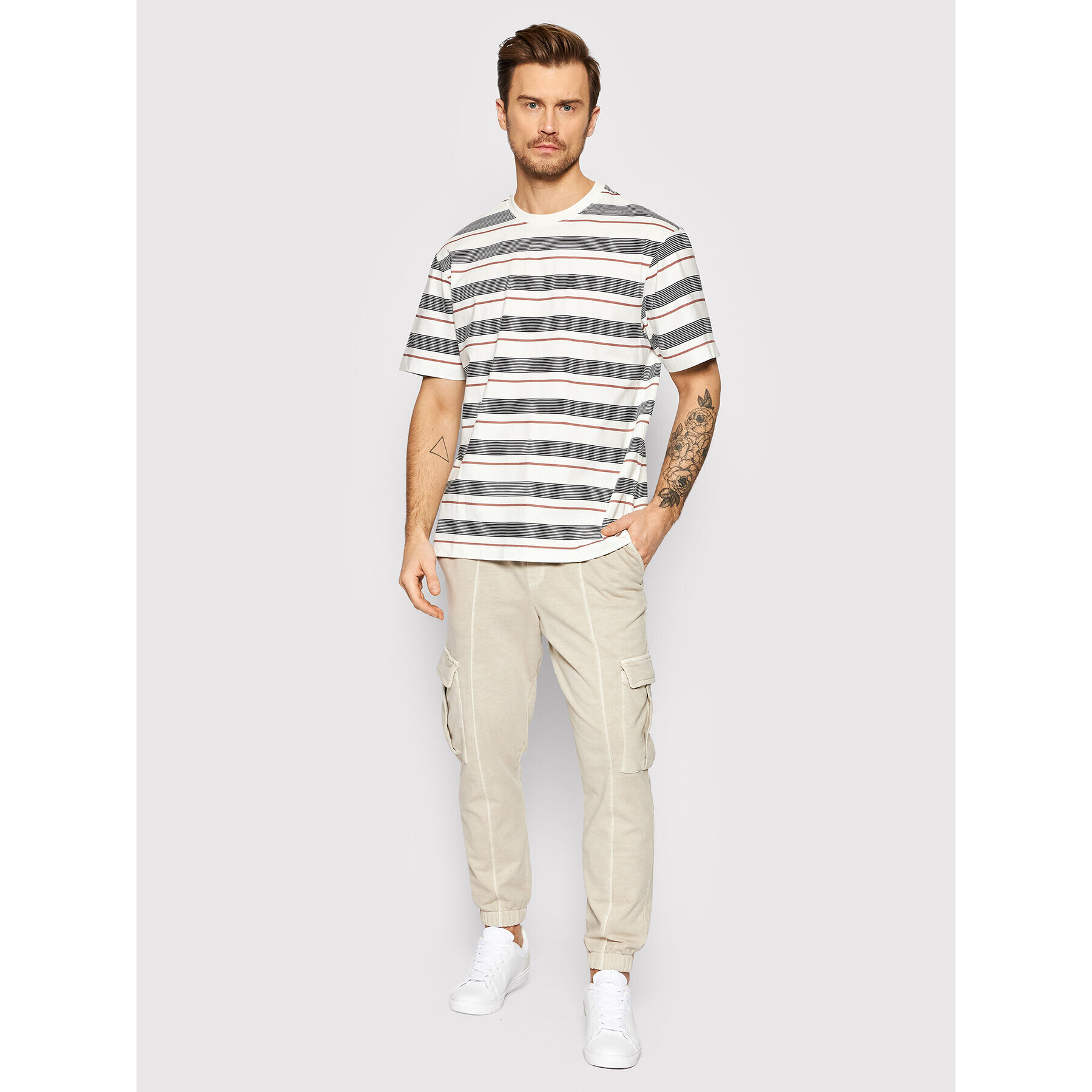 Only & Sons Tricou Tomas 22021756 Alb Relaxed Fit - Pled.ro