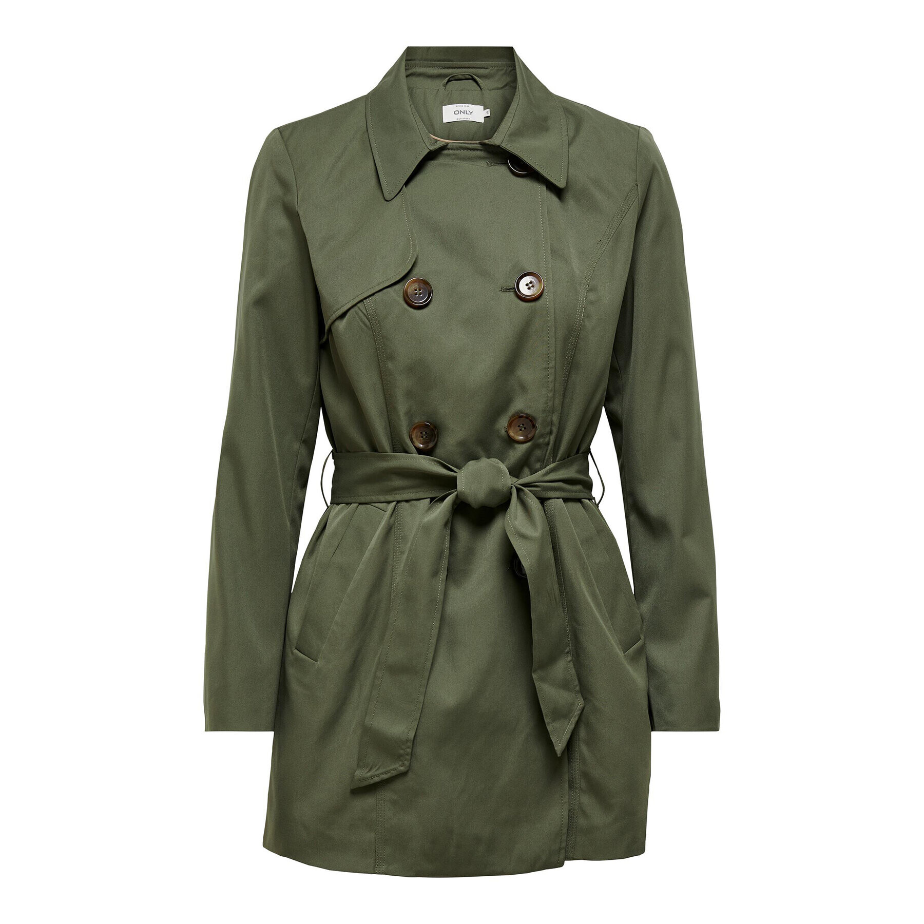 ONLY Trench 15191821 Verde Regular Fit - Pled.ro