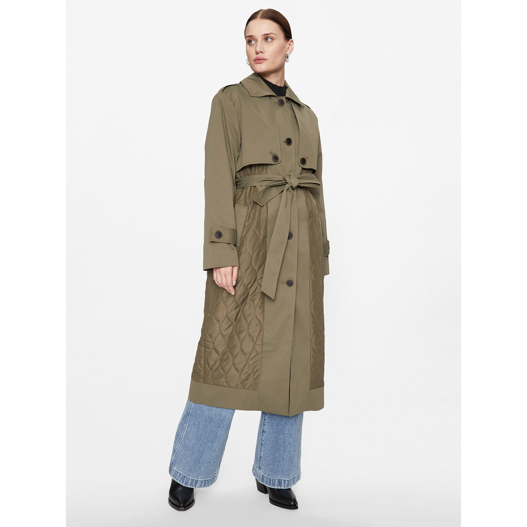 ONLY Trench 15293269 Verde Regular Fit - Pled.ro