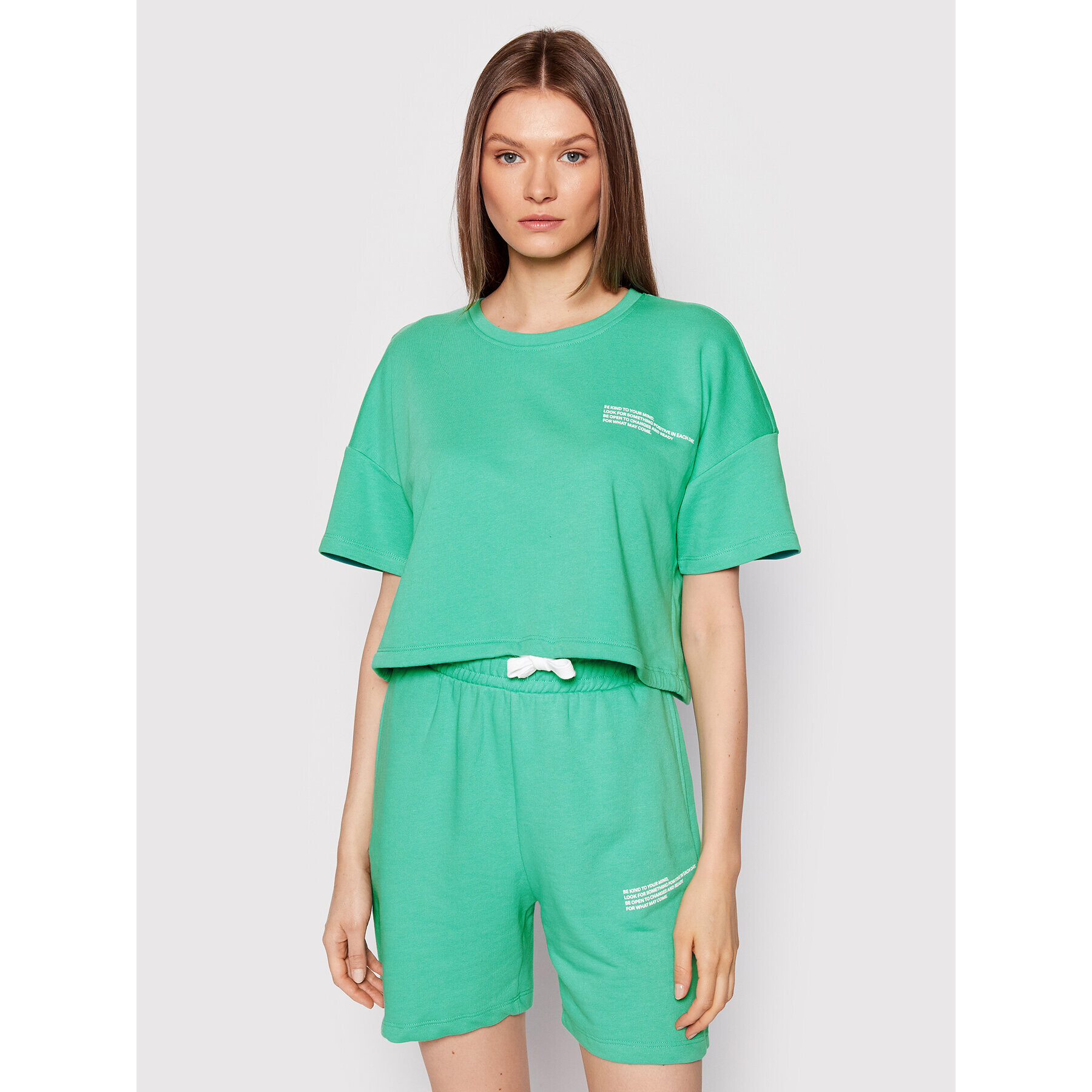 ONLY Tricou Nissi 15257715 Verde Relaxed Fit - Pled.ro