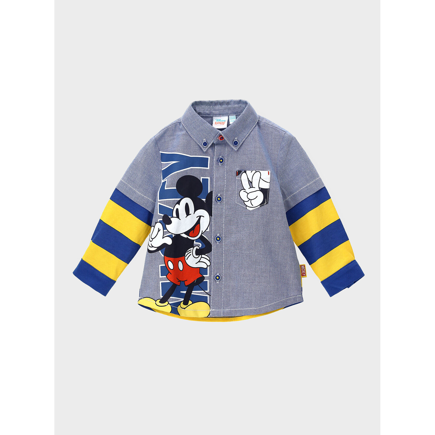 Original Marines Cămașă MICKEY MOUSE DCAV0611NM Albastru Regular Fit - Pled.ro