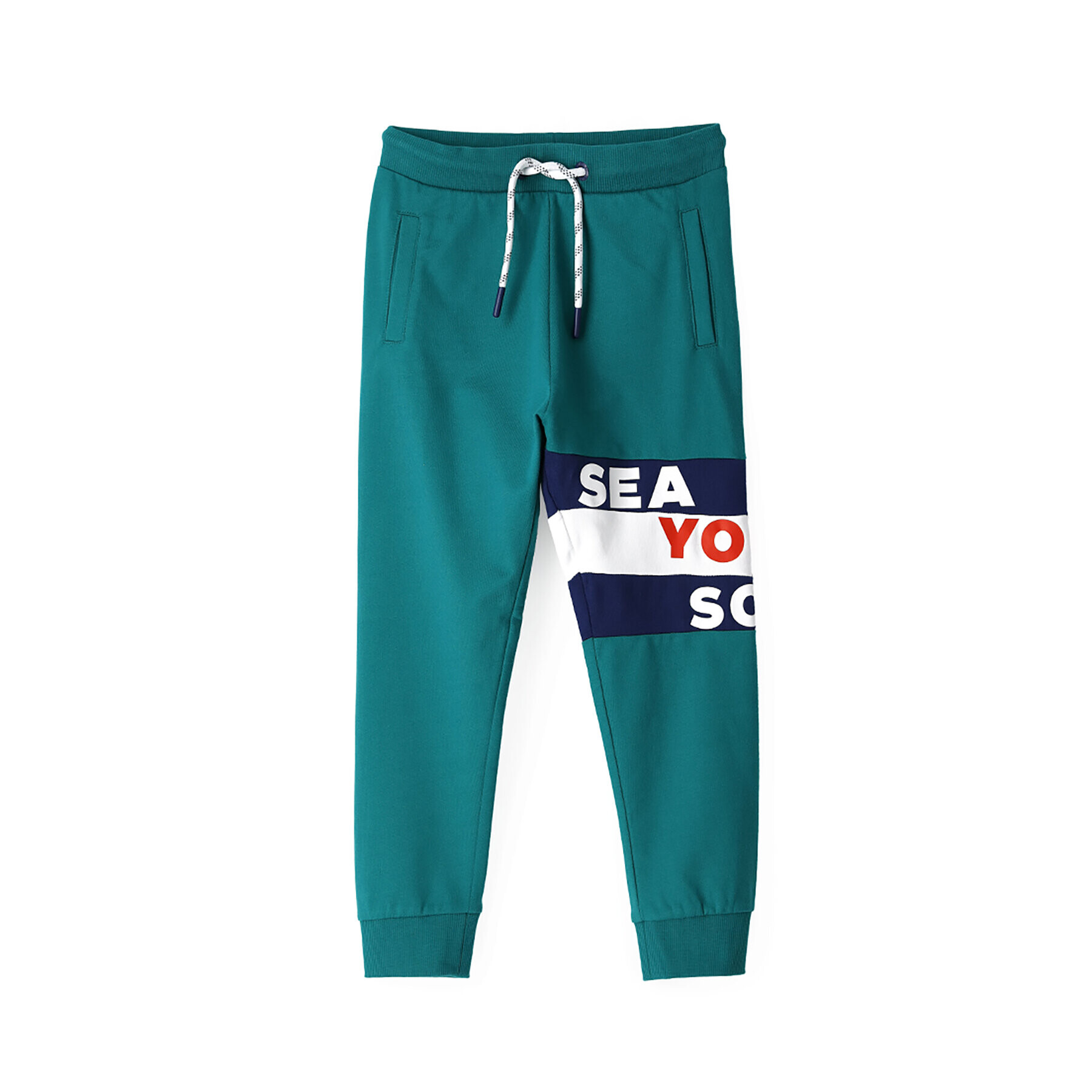 Original Marines Pantaloni trening DDP2123B Verde Regular Fit - Pled.ro