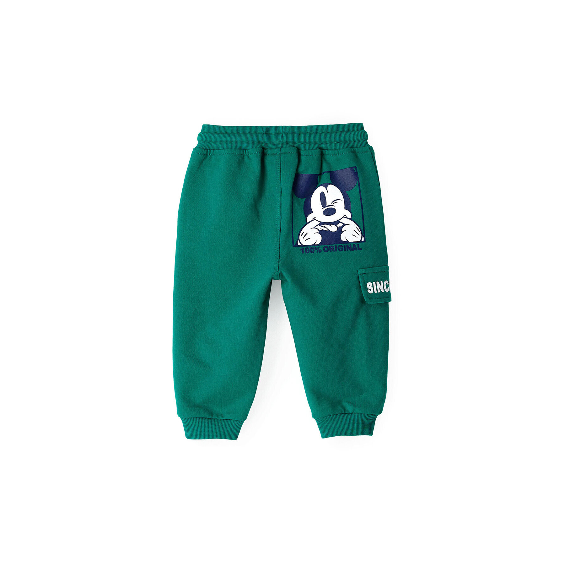 Original Marines Pantaloni trening Myszka Miki DDPV0217NM Verde Regular Fit - Pled.ro