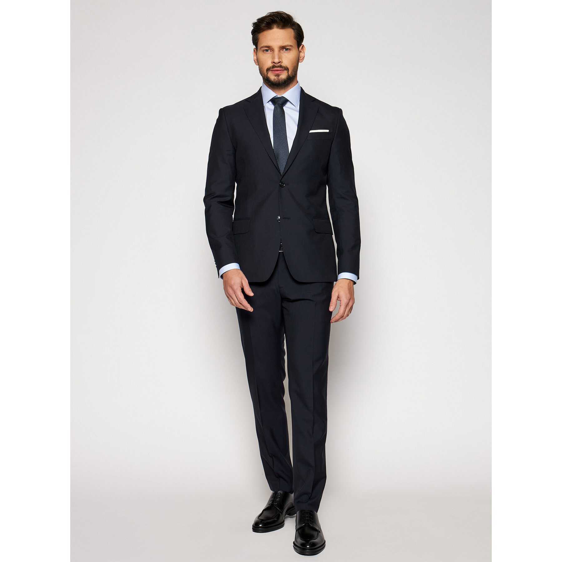 Oscar Jacobson Sacou Edmund 3050 8515 Bleumarin Slim Fit - Pled.ro