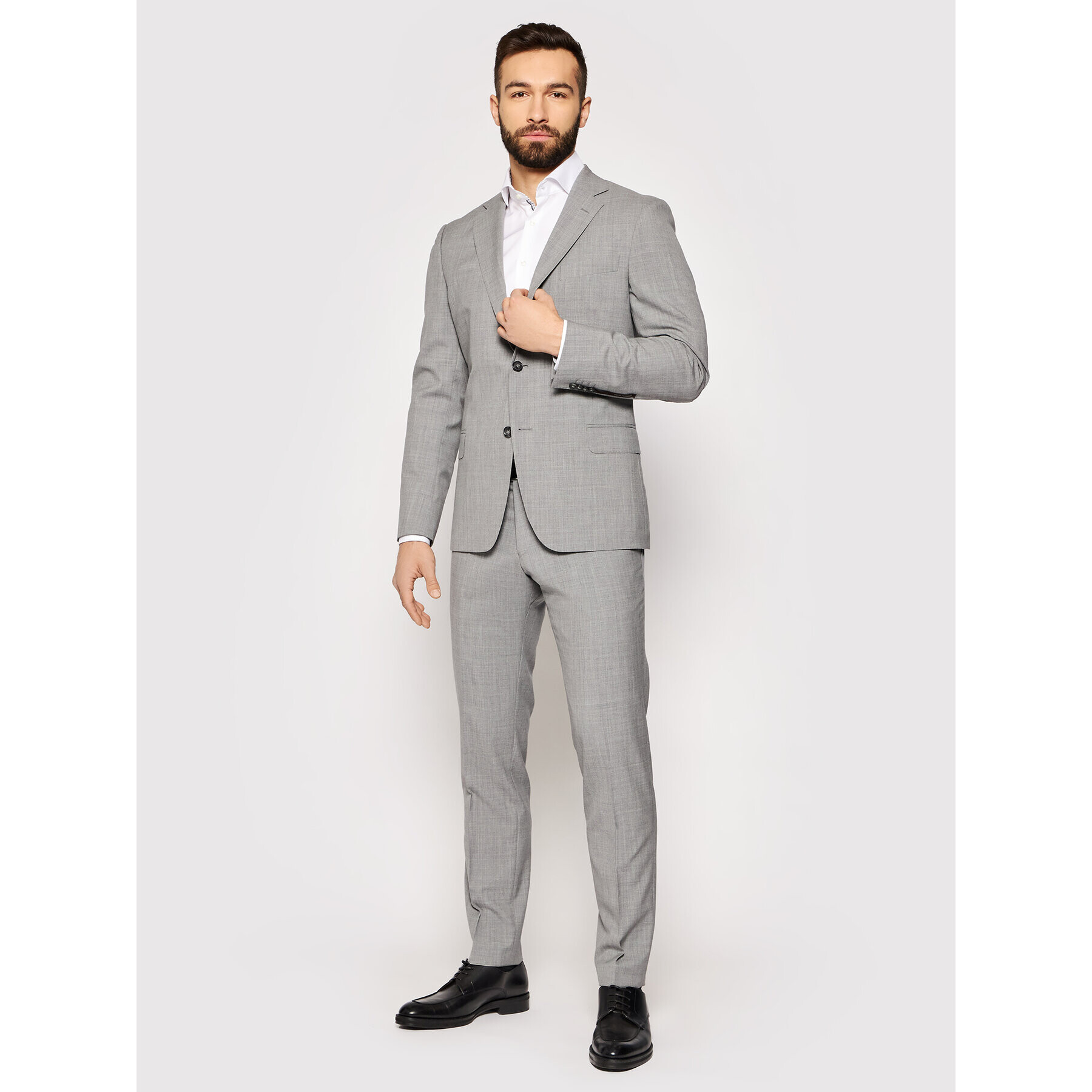 Oscar Jacobson Sacou Edmund 3050 8515 Gri Slim Fit - Pled.ro