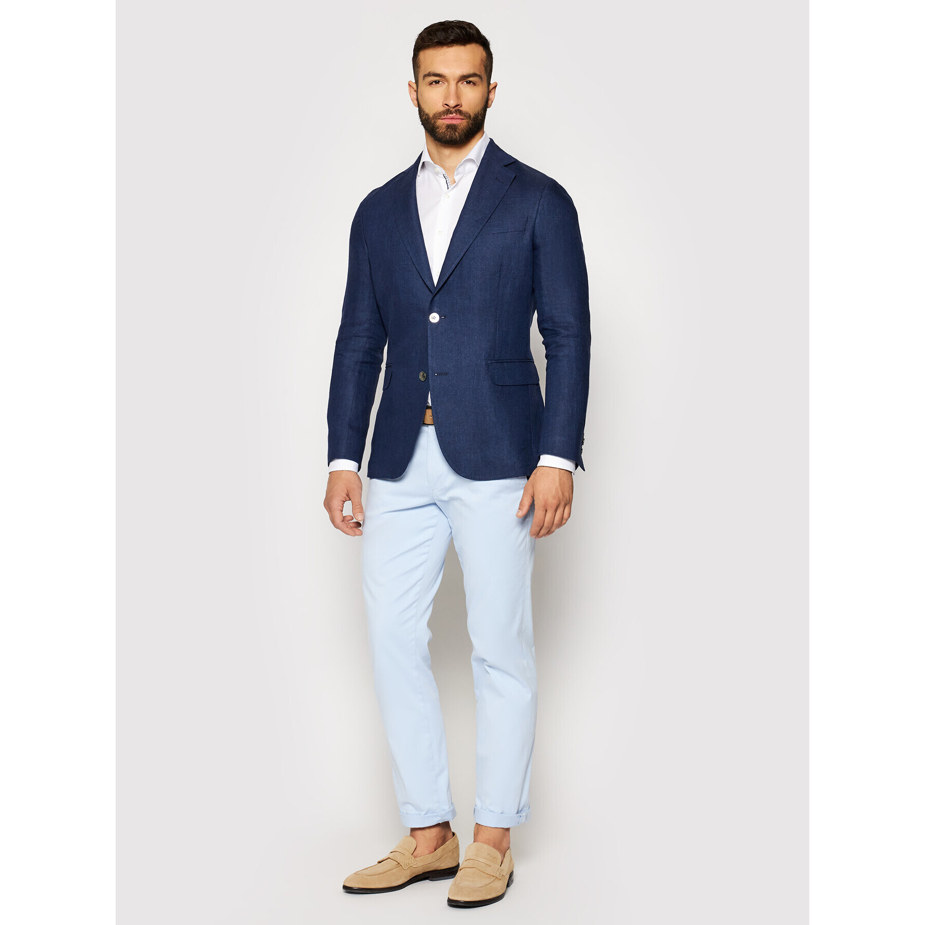 Oscar Jacobson Sacou Ferry 3362 8747 Bleumarin Regular Fit - Pled.ro