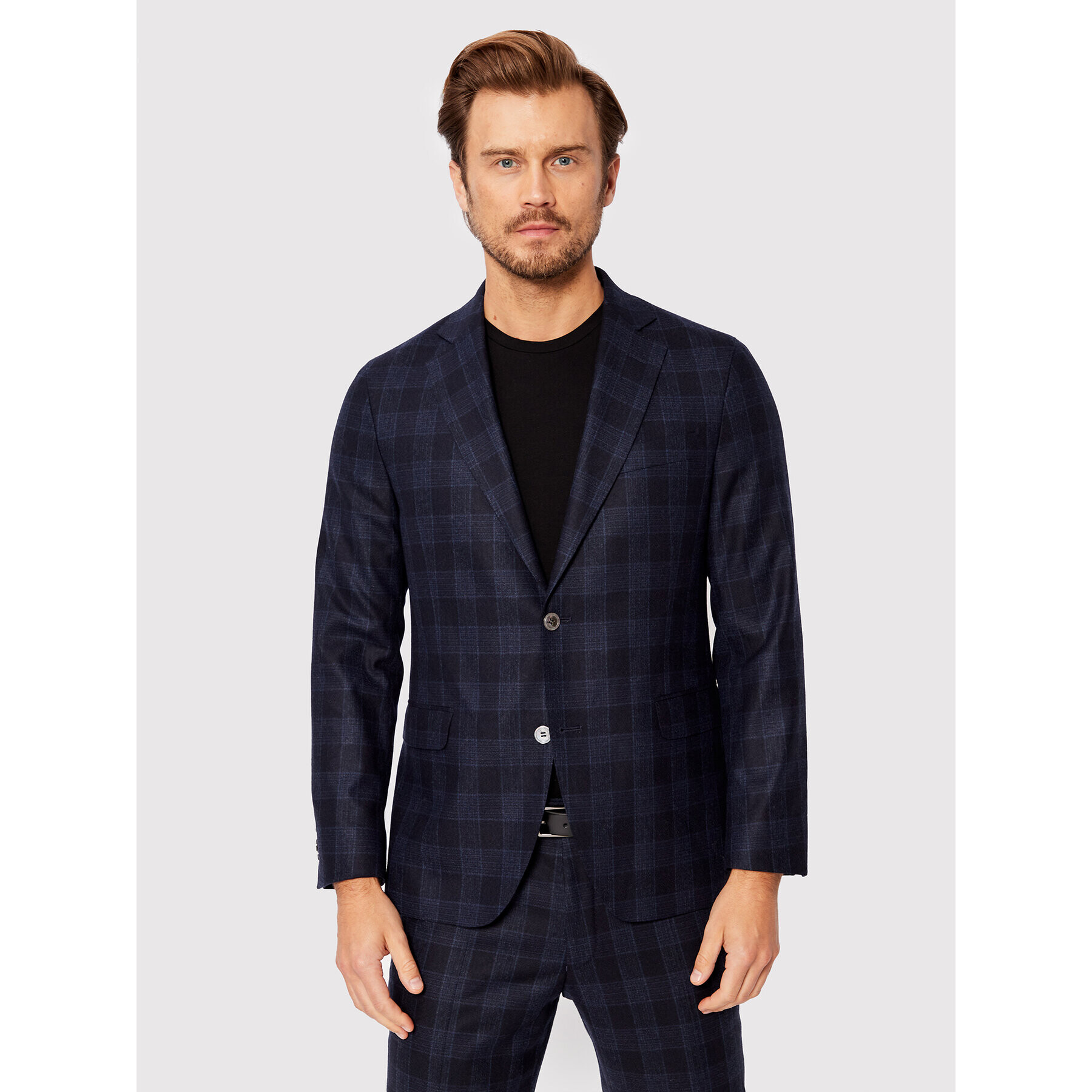 Oscar Jacobson Sacou Fogerty 3154 3577 Bleumarin Regular Fit - Pled.ro