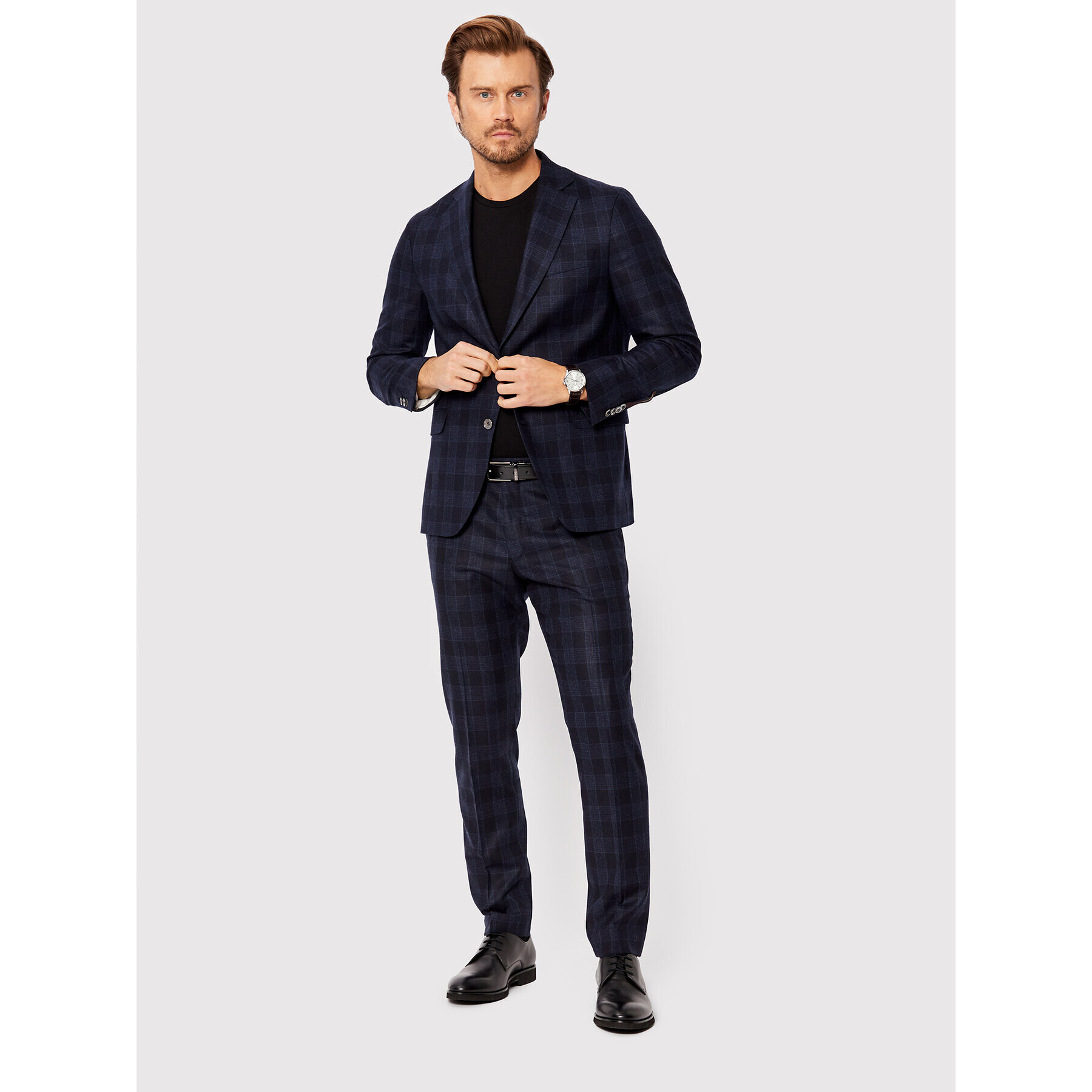 Oscar Jacobson Sacou Fogerty 3154 3577 Bleumarin Regular Fit - Pled.ro