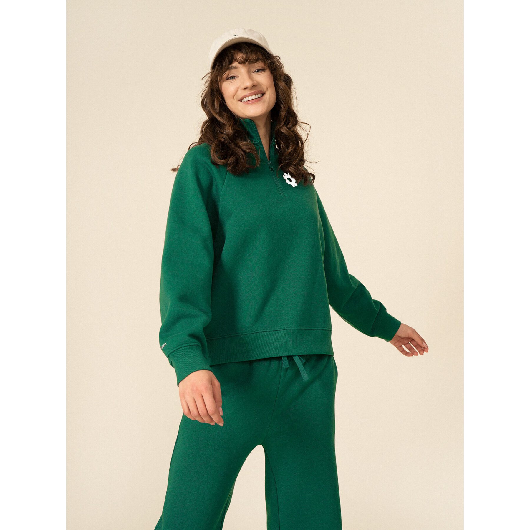 Outhorn Bluză OTHSS23TSWSF284 Verde Relaxed Fit - Pled.ro