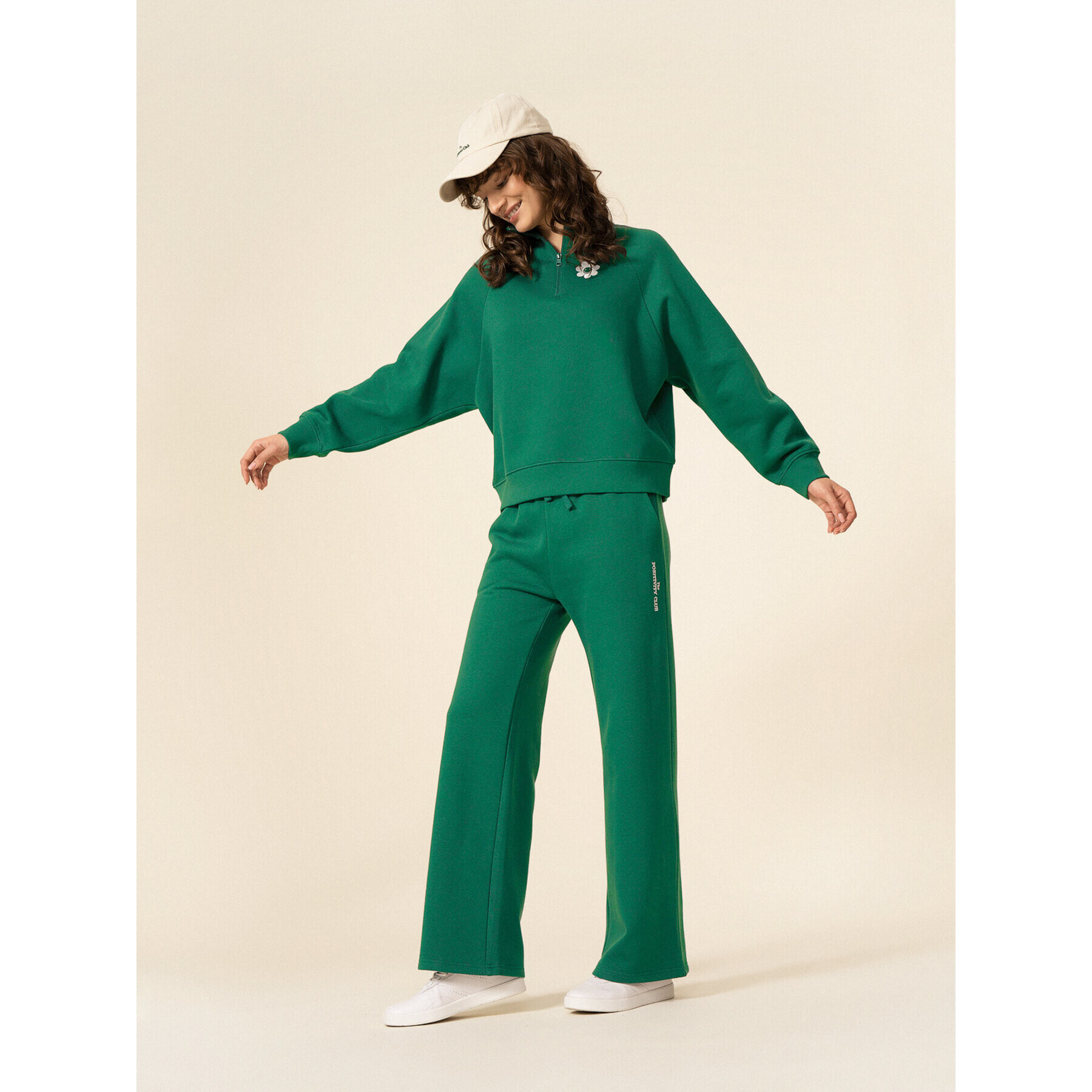 Outhorn Bluză OTHSS23TSWSF284 Verde Relaxed Fit - Pled.ro