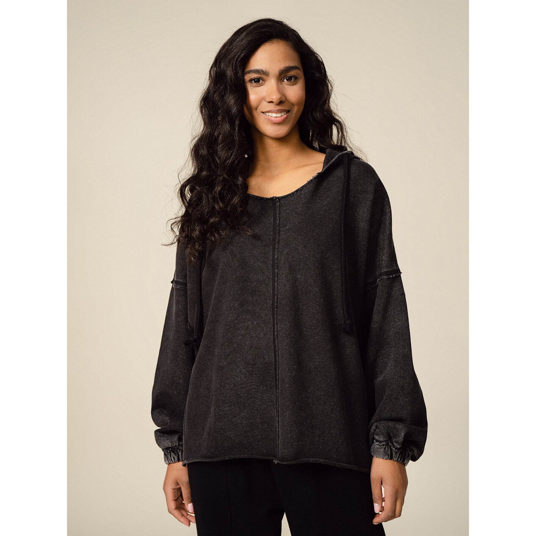 Outhorn Bluză OTHSS23TSWSF287 Negru Oversize - Pled.ro