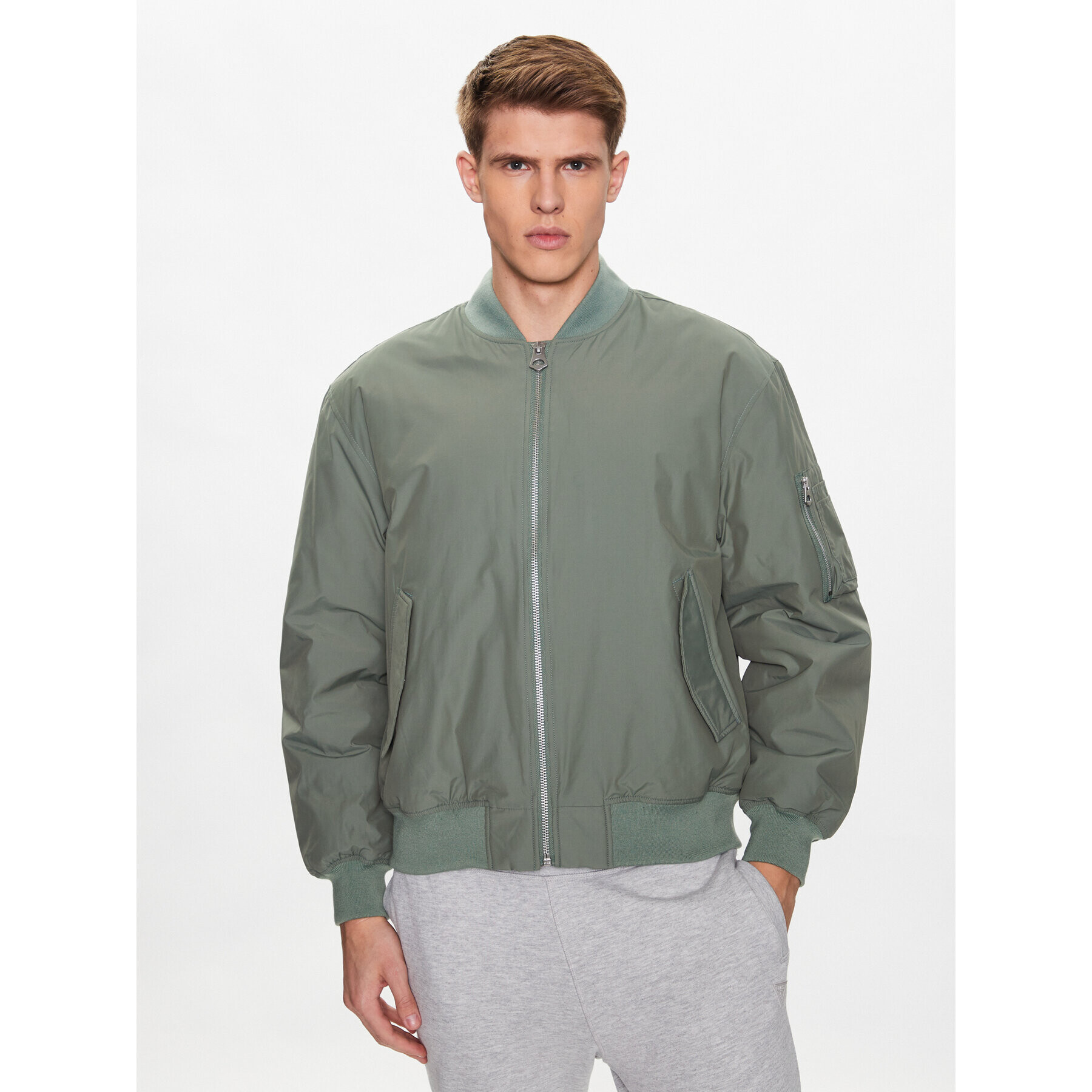 Outhorn Geacă bomber TJACM032 Verde Relaxed Fit - Pled.ro