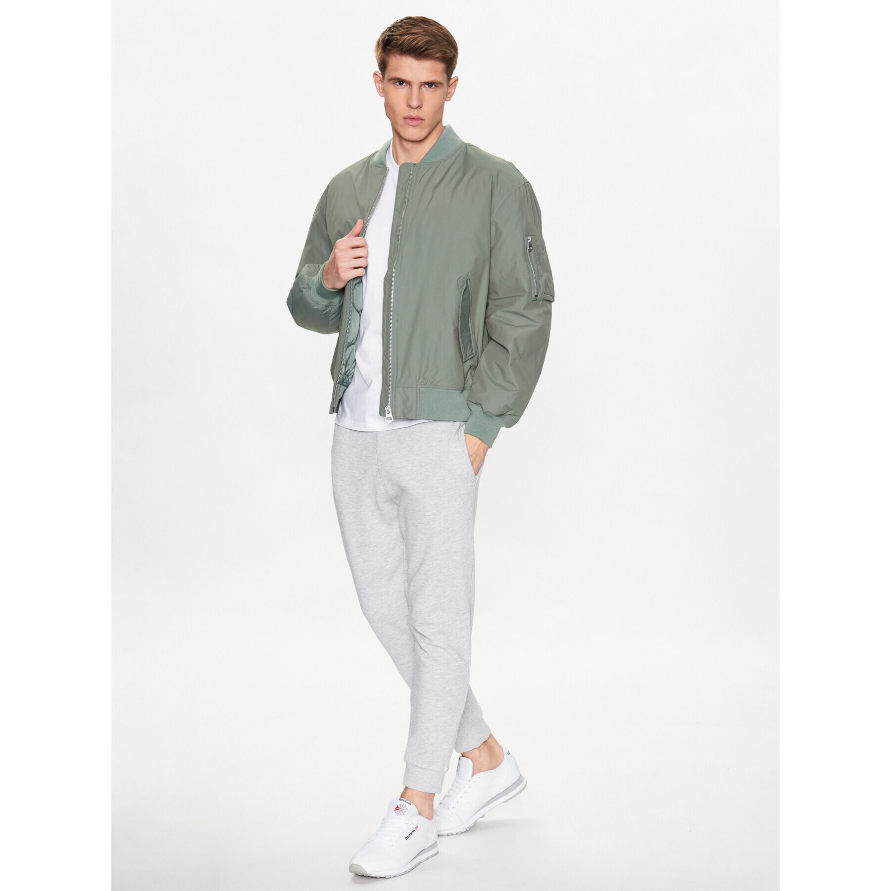 Outhorn Geacă bomber TJACM032 Verde Relaxed Fit - Pled.ro