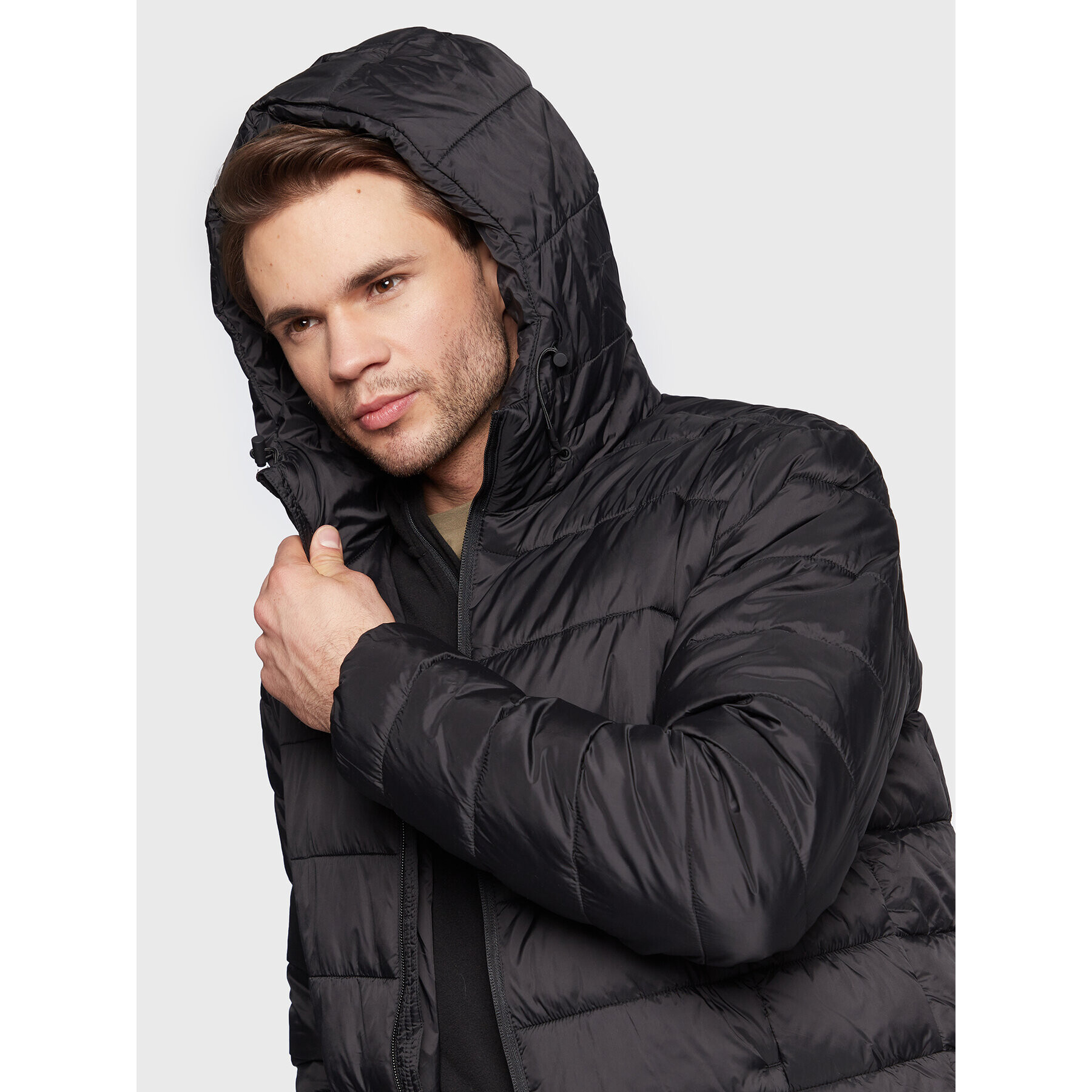 Outhorn Geacă din puf TDJAM017 Negru Regular Fit - Pled.ro