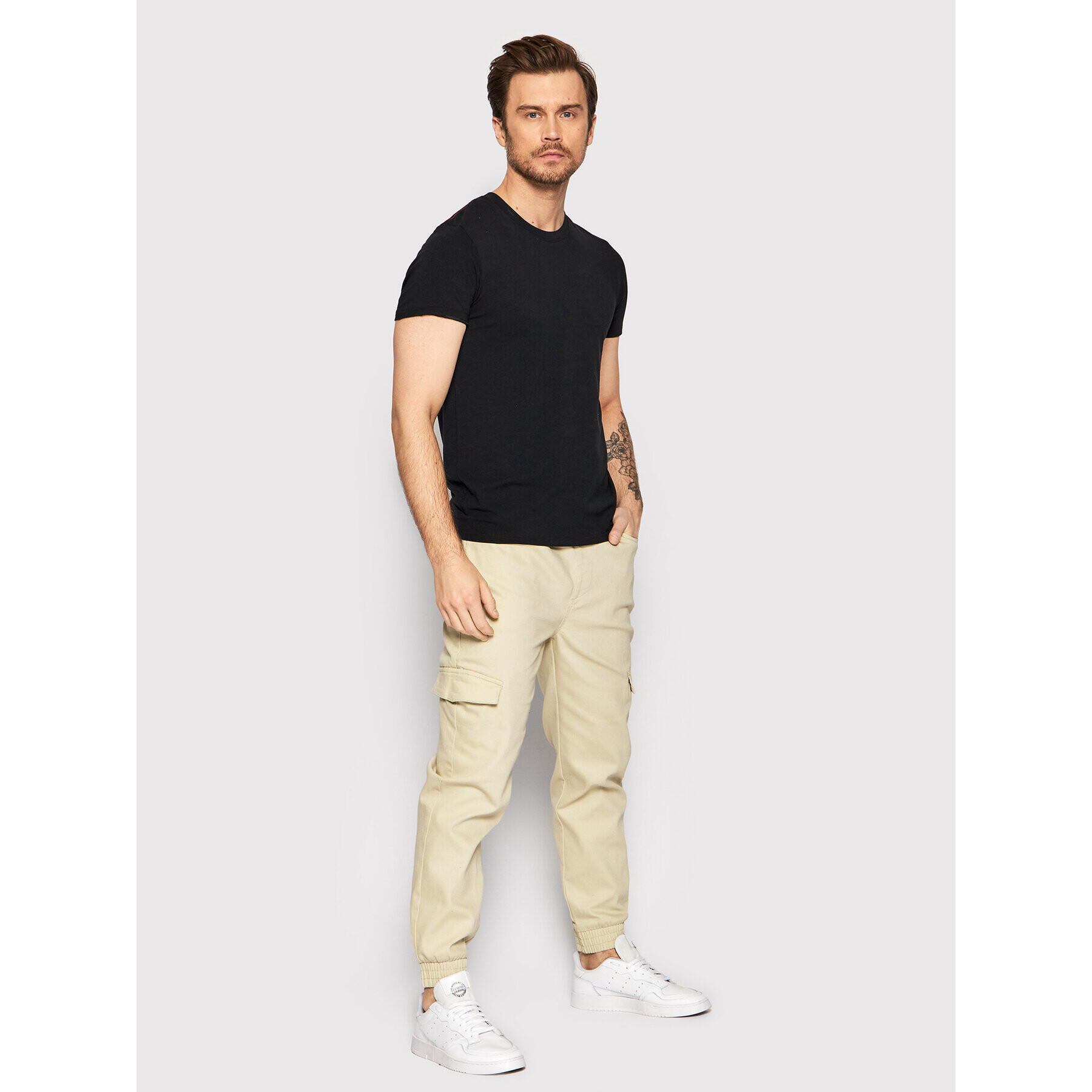 Outhorn Joggers SPMJ600 Bej Relaxed Fit - Pled.ro