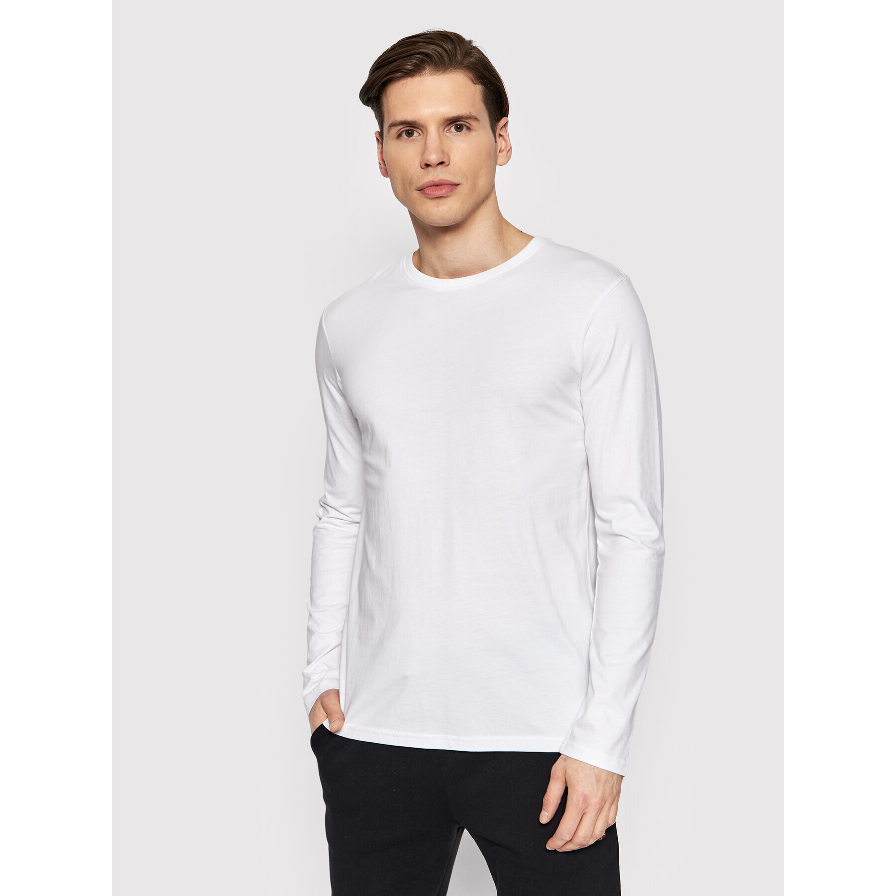 Outhorn Longsleeve TSML600 Alb Regular Fit - Pled.ro