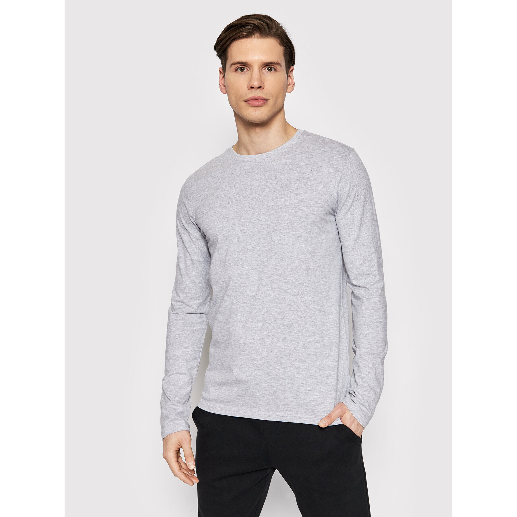 Outhorn Longsleeve TSML600 Gri Regular Fit - Pled.ro