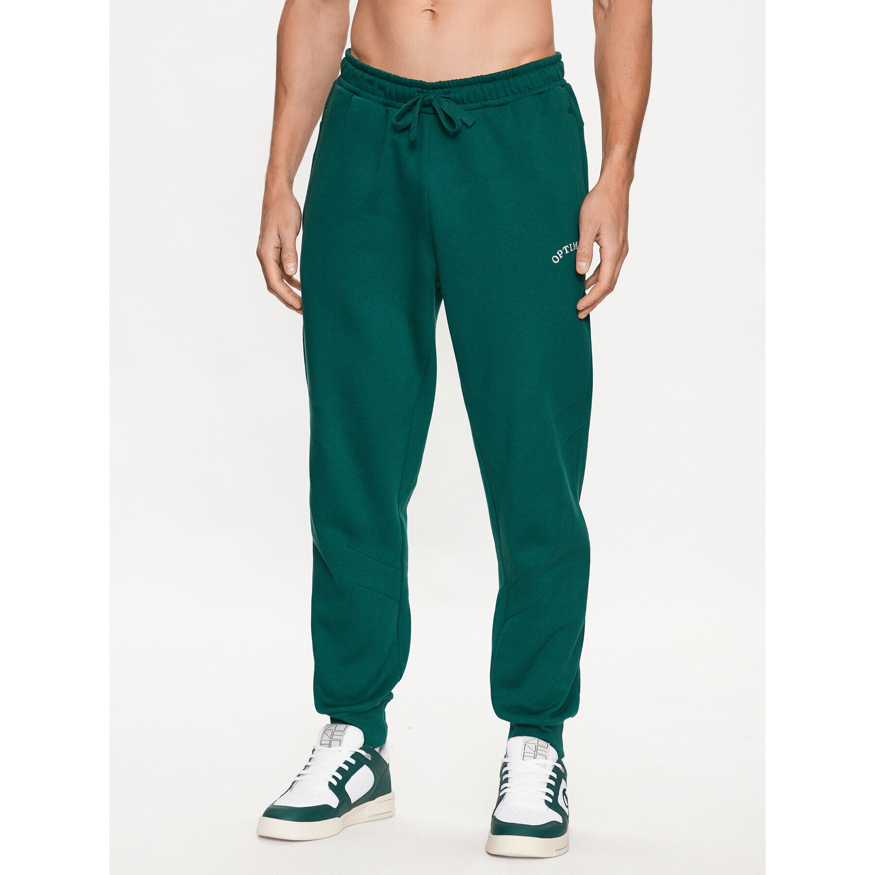 Outhorn Pantaloni trening OTHSS23TTROM189 Verde Regular Fit - Pled.ro