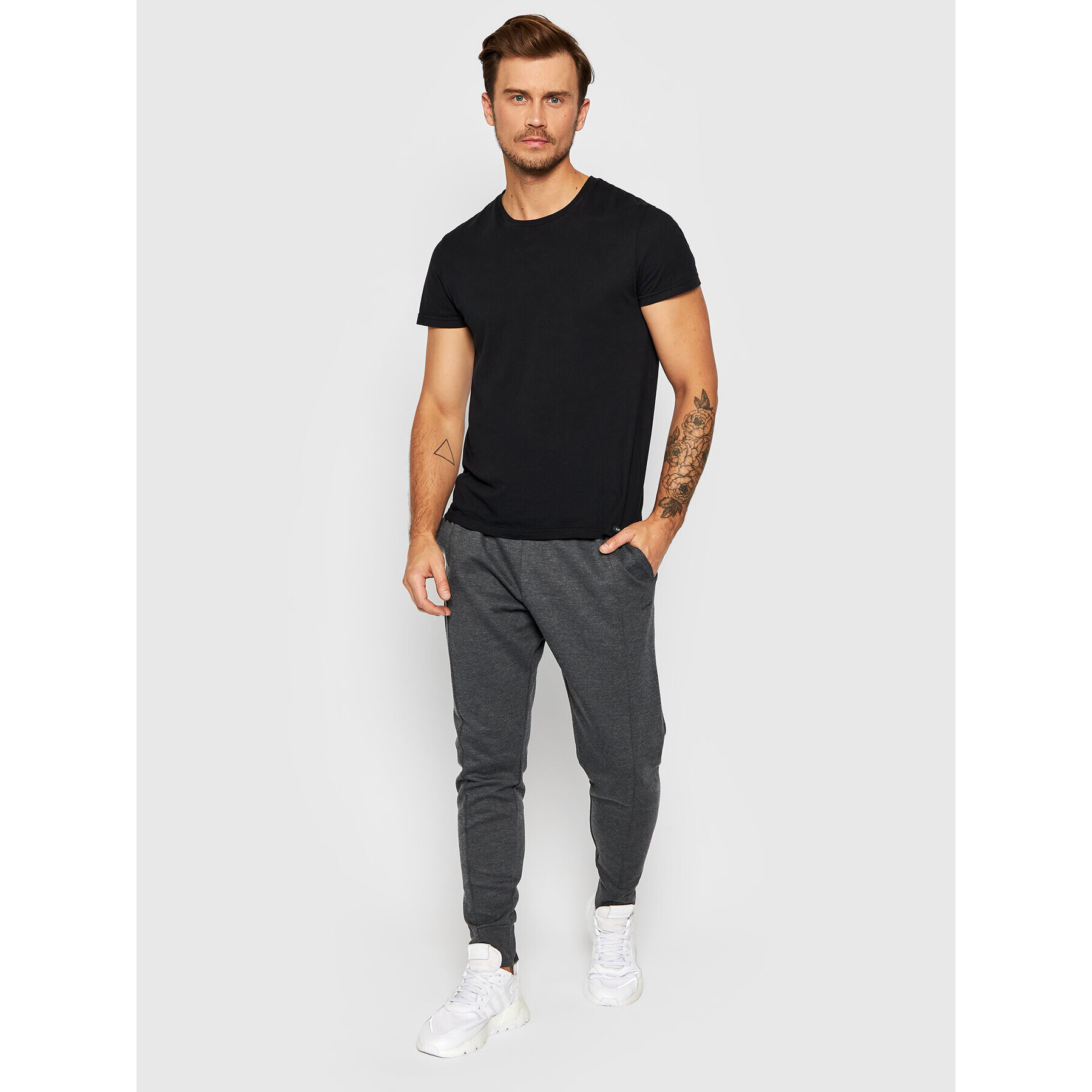 Outhorn Pantaloni trening SPMD609 Gri Regular Fit - Pled.ro