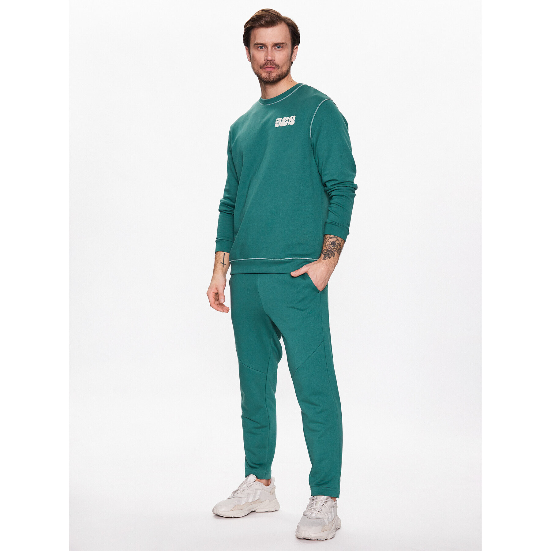 Outhorn Pantaloni trening TTROM194 Verde Regular Fit - Pled.ro