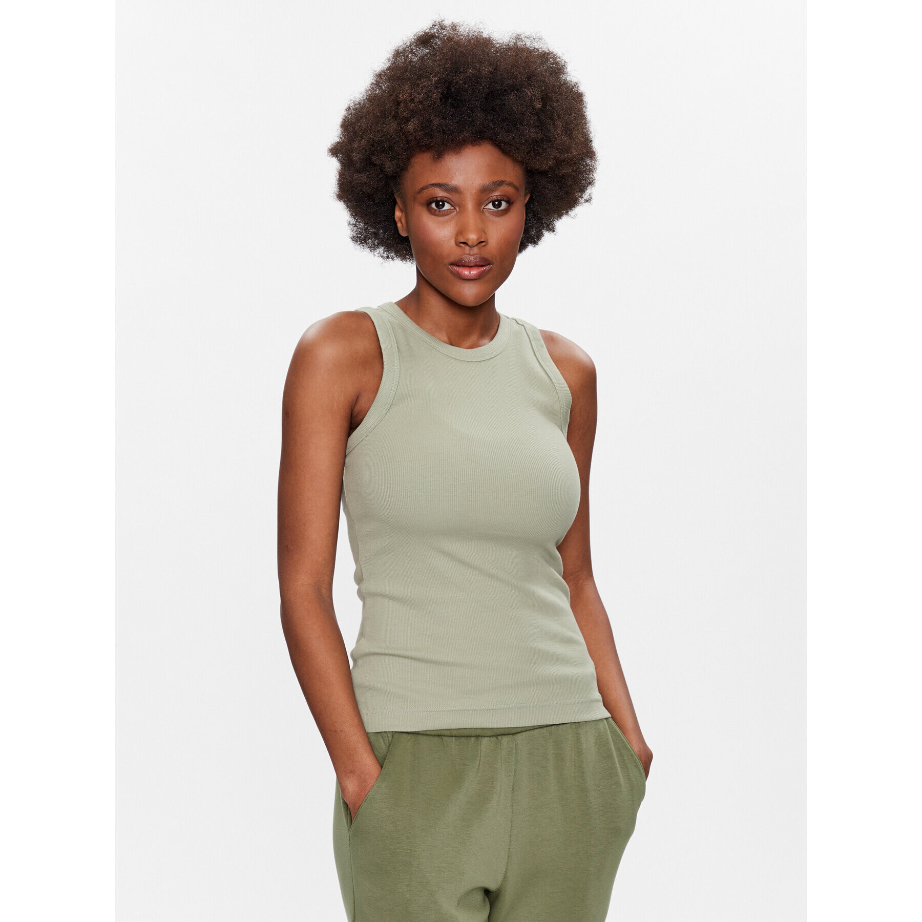 Outhorn Top TSLEF004 Verde Regular Fit - Pled.ro